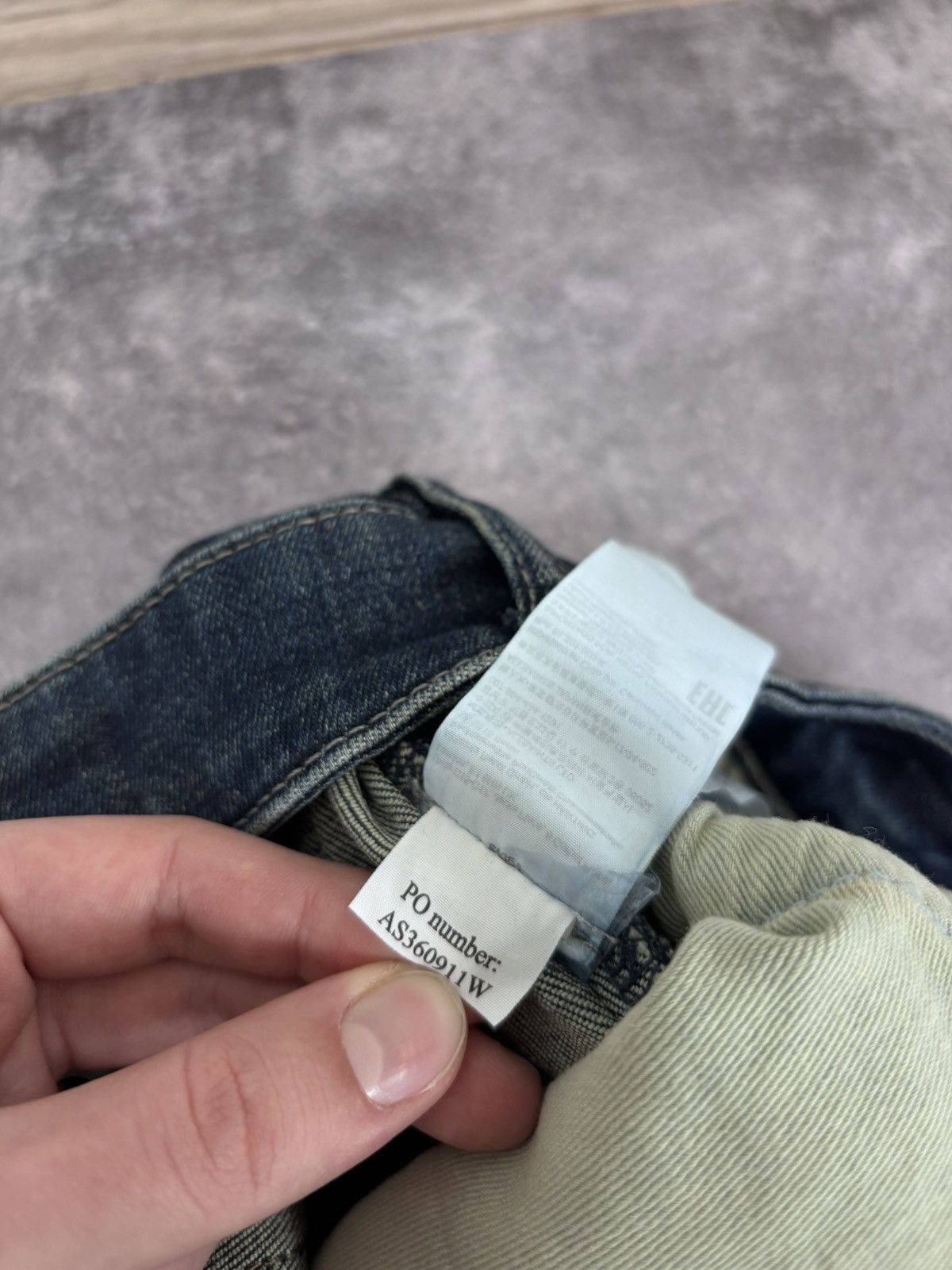 Allsaints AllSaints Cigarette Men’s Navy Blue Denim Jeans Skinny Slim Size US 32 / EU 48 - 15 Thumbnail