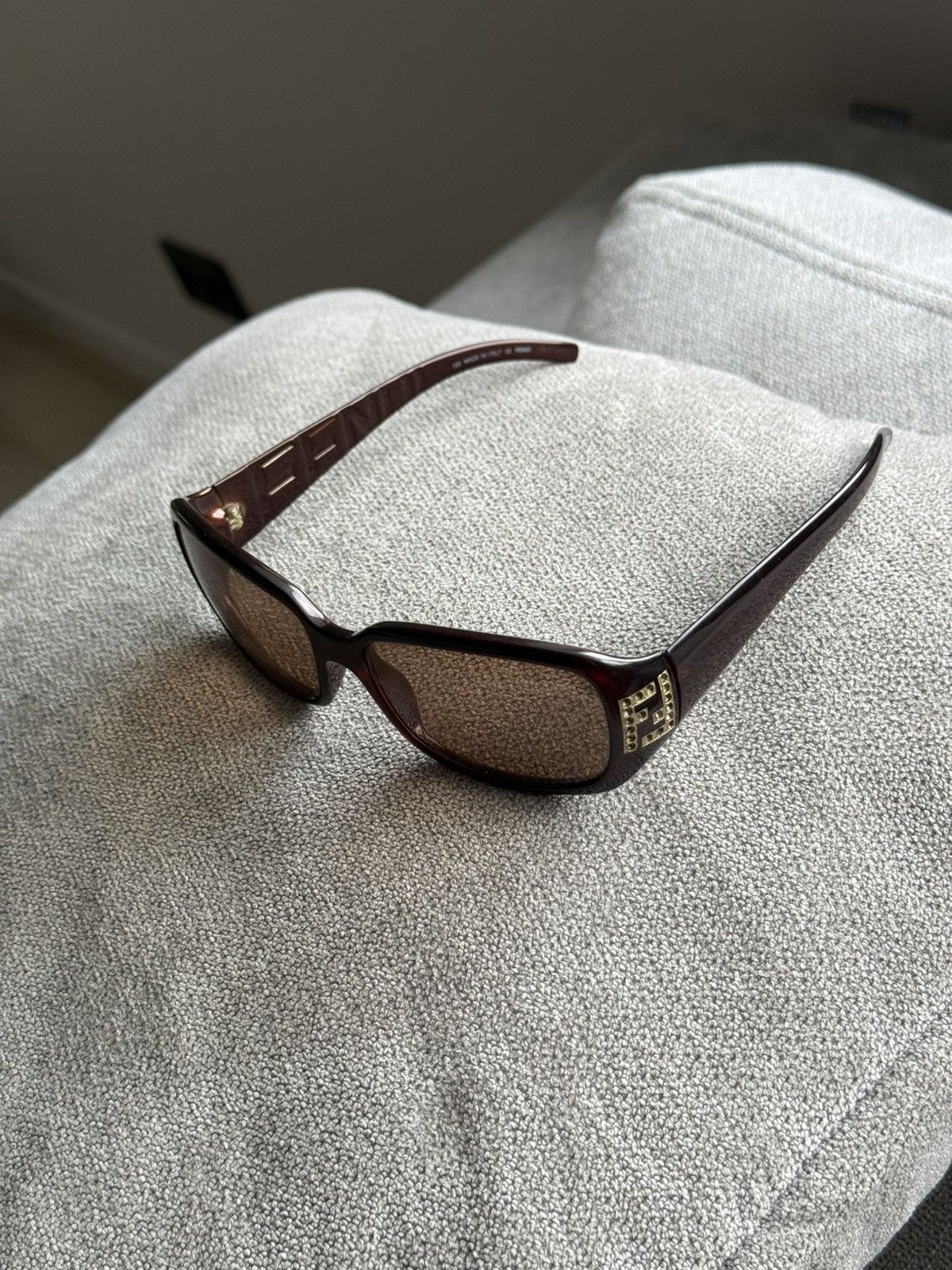 Fendi Vintage Fendi Brown Sunglasses Size ONE SIZE - 5 Thumbnail