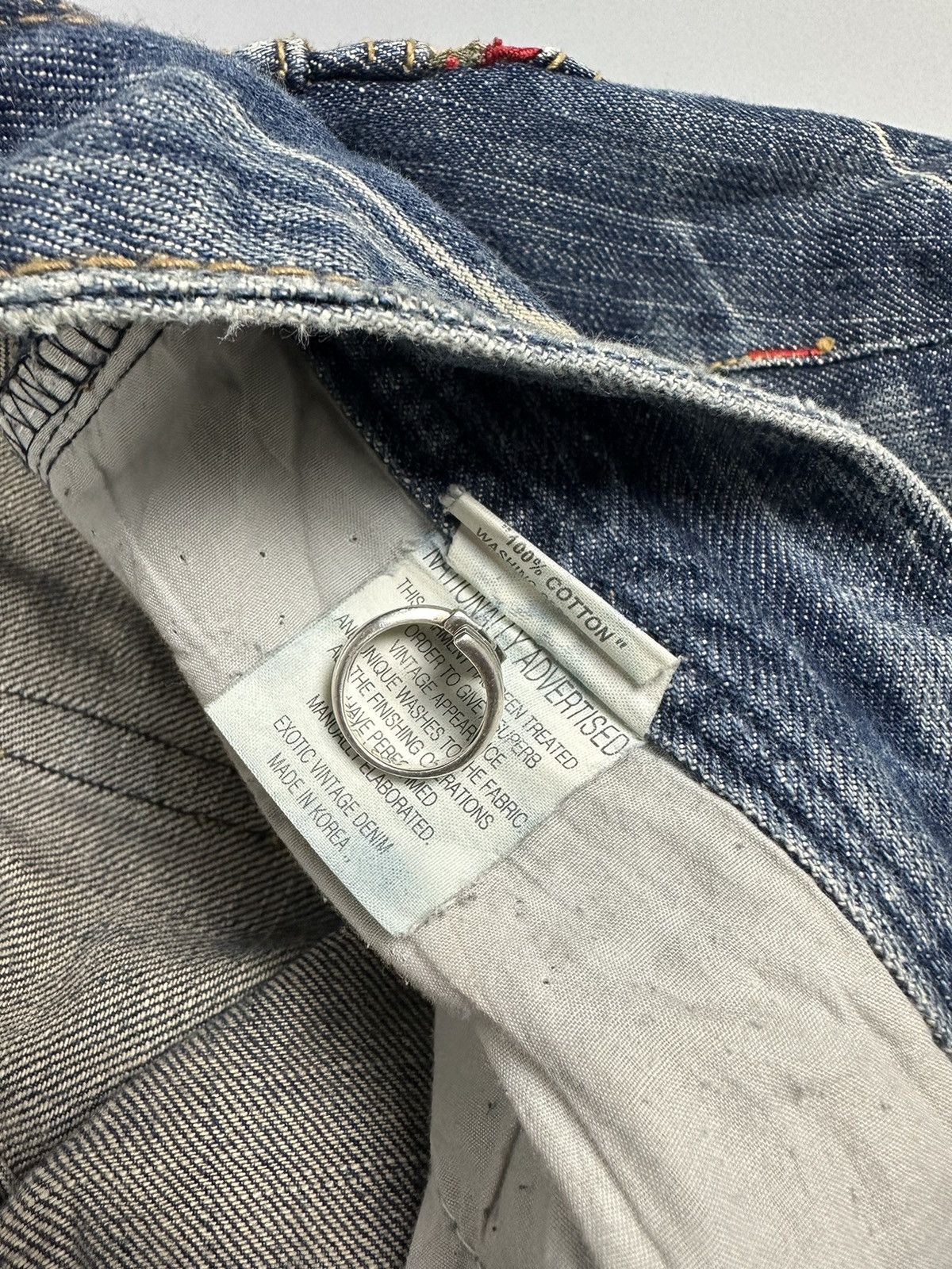 If Six Was Nine Distressed Yoshimoto Nara X Lolita Flare Zipper Jeans Size US 30 / EU 46 - 10 Thumbnail