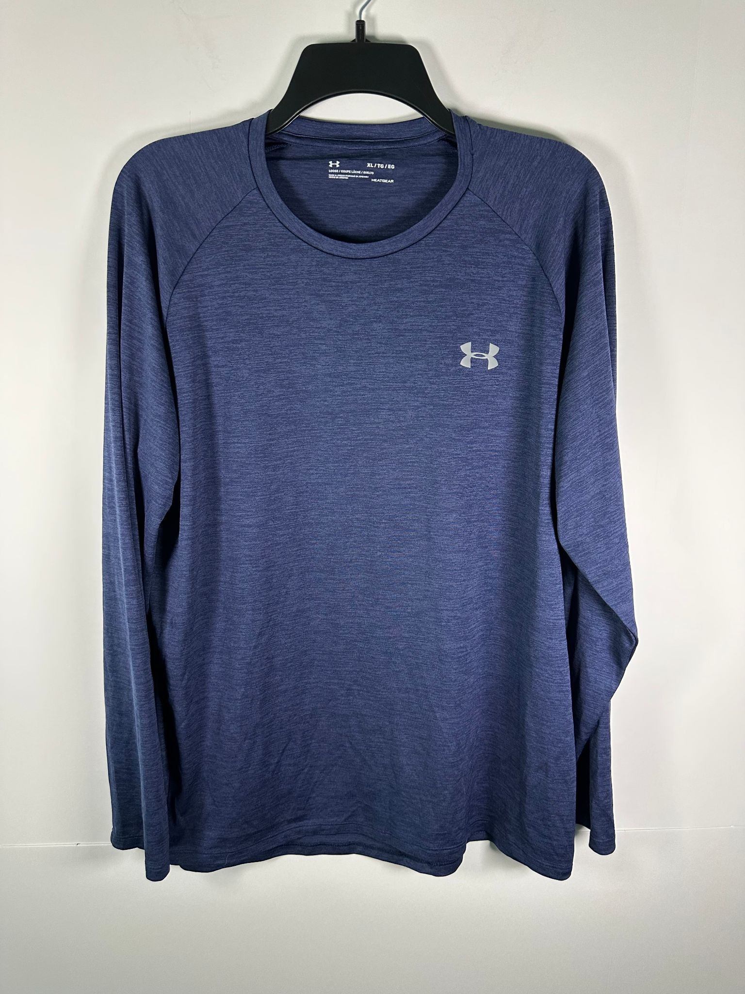 Under Armour Under Armour Shirt Mens XL HeatGear Long Sleeve Loose Blue Size US XL / EU 56 / 4 - 1 Thumbnail