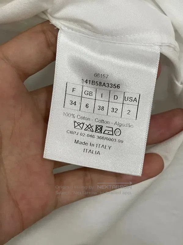 Dior Dior White Cotton Short Sleeve T. Size XXS / US 00 / IT 34 - 7 Thumbnail