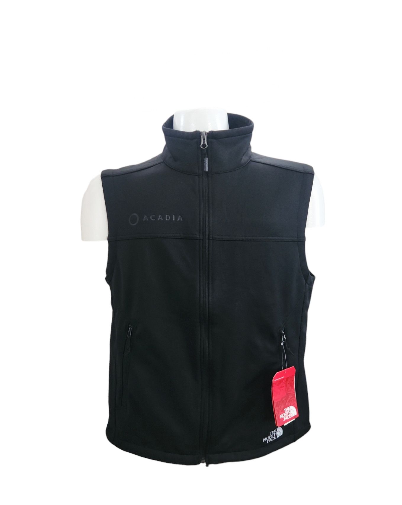 The North Face Vest Black Full Zip Windwall Jacket Medium