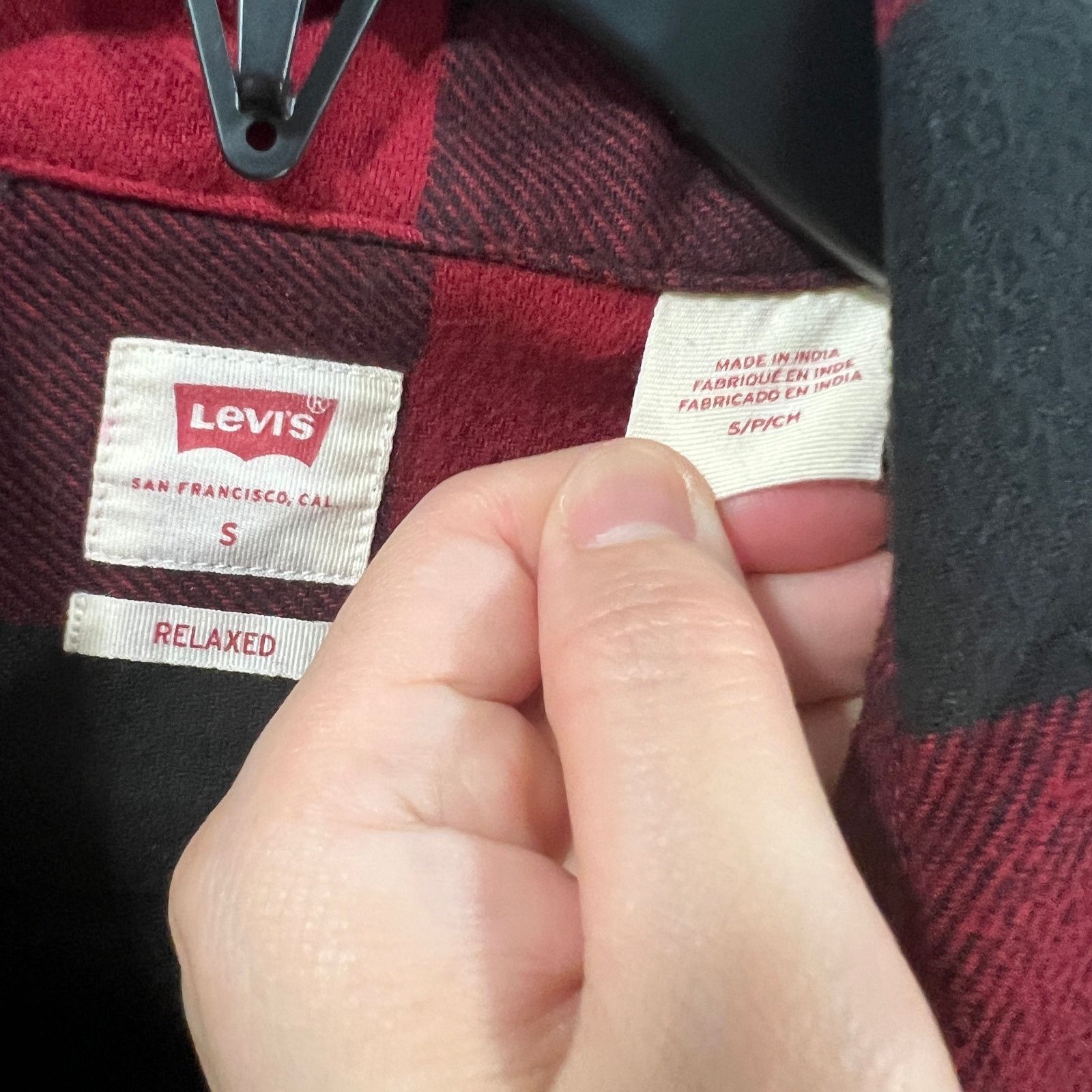 Other Levis Shirt Mens Button Up Red Buffalo Plaid Casual Size US S / EU 44-46 / 1 - 4 Thumbnail
