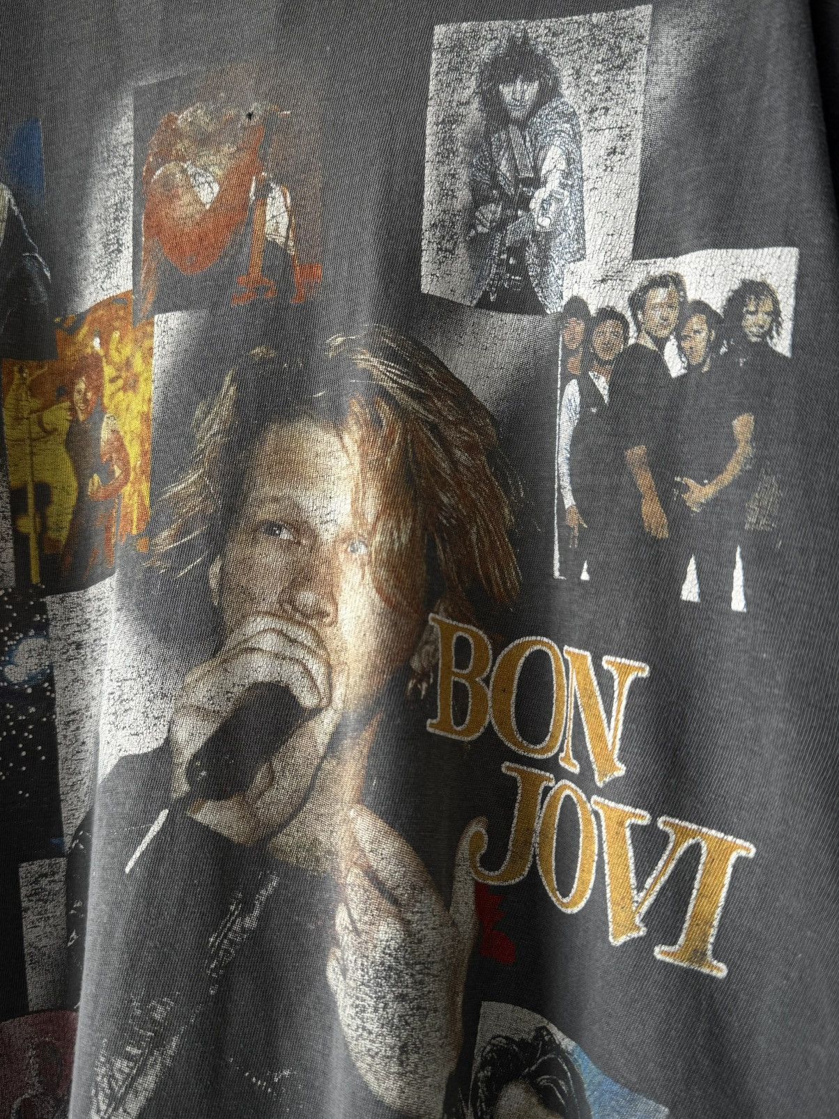 Band Tees Vintage 90s Bon Jovi ‘New Jersey’ Full Print Band T-Shirt Size US M / EU 48-50 / 2 - 2 Thumbnail