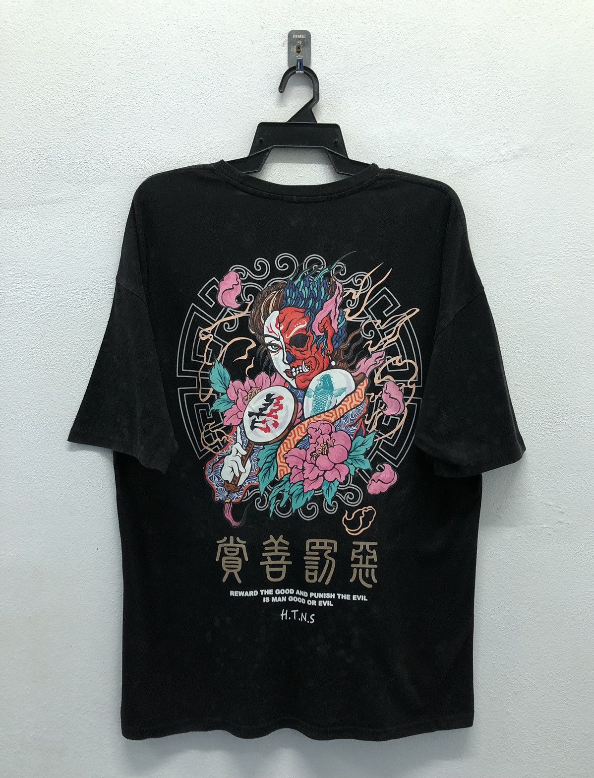Vintage Gedpamco Heathans Is Man Good Or Evil H.T.N.S T-Shirt