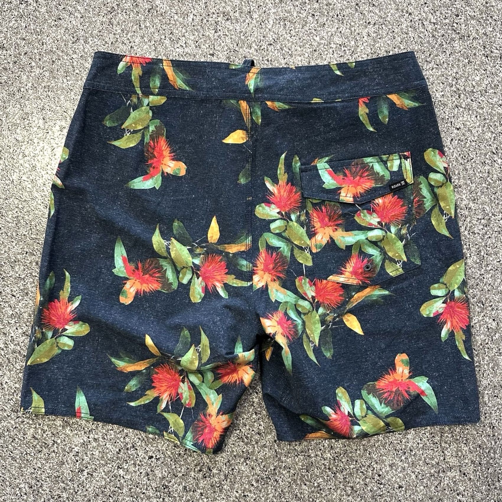 Roark Roark Boardshorts Mens 34 18” Floral Blue Polyester Spandex Hemp Board Shorts Trunks Passage La Selva Size US 34 / EU 50 - 3 Thumbnail