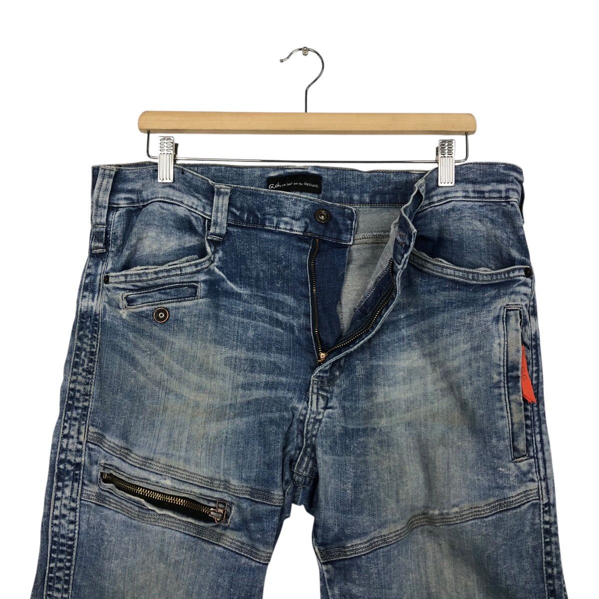 Japanese Brand G.G Archive Distressed Biker Jeans – Rare Japan Denim Size US 34 / EU 50 - 18 Thumbnail