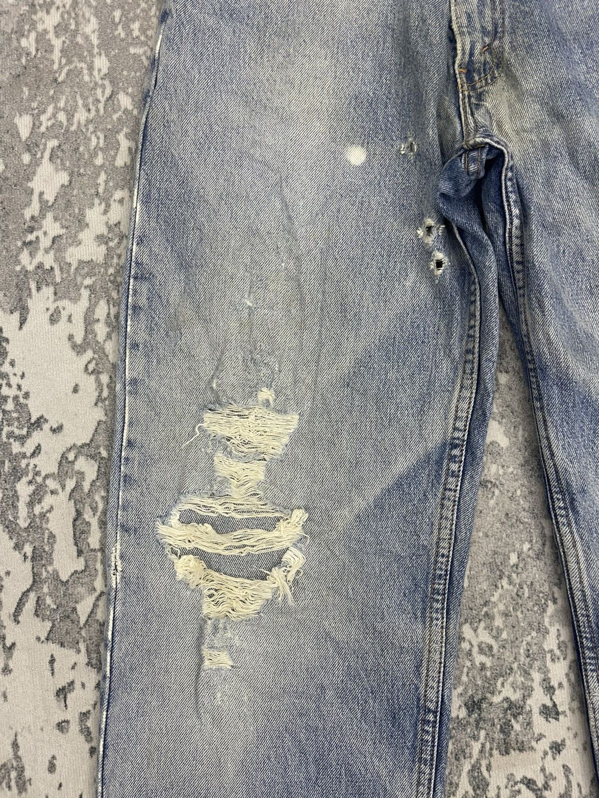 Levi's Vintage 90s Levi’s 613 Orange Tab Distressed Denim Size US 29 - 4 Thumbnail
