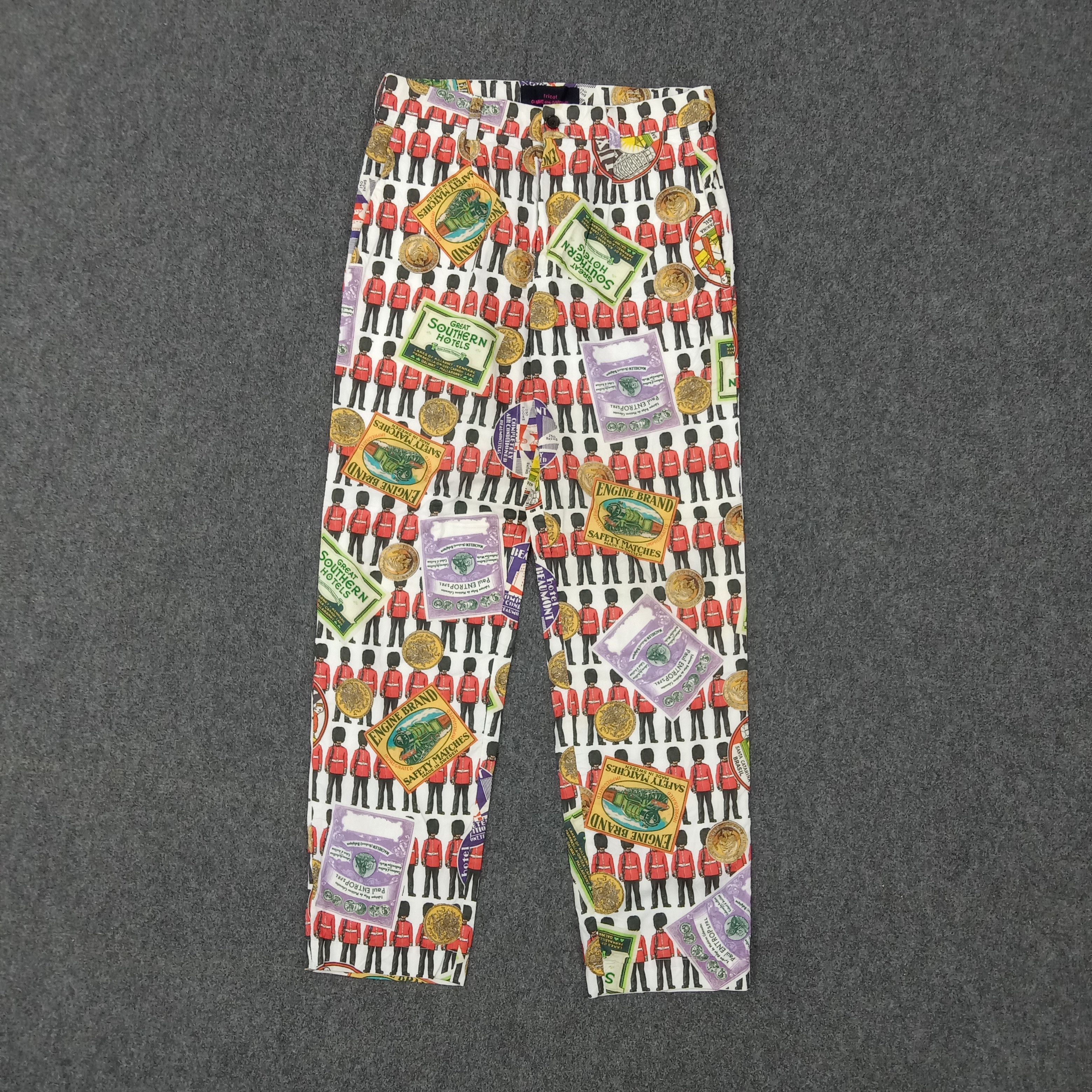 Comme des Garcons × Japanese Brand × Vintage Comme des Garcons Tricot Japanese Designer Fullprint Pants Size US 28 / EU 44 - 1 Thumbnail