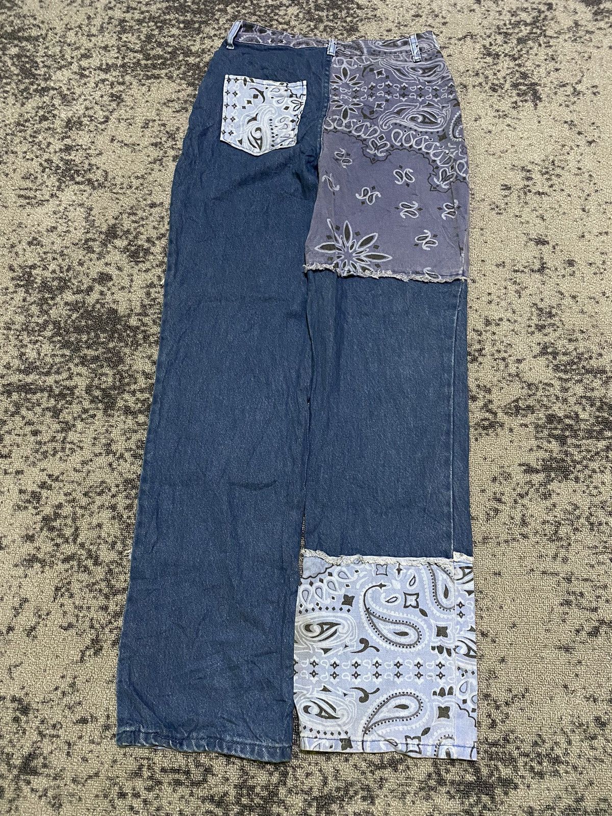 Hysteric Glamour Y2k boohoo blue “Kapital style” paisley pants Size US 30 / EU 46 - 4 Thumbnail