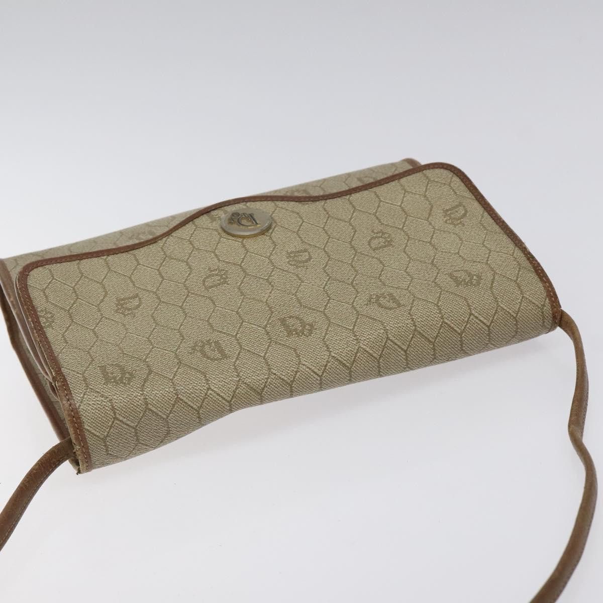 Dior DIOR Honeycomb Canvas Shoulder Bag Pvc Leather Beige Gold Size ONE SIZE - 6 Thumbnail