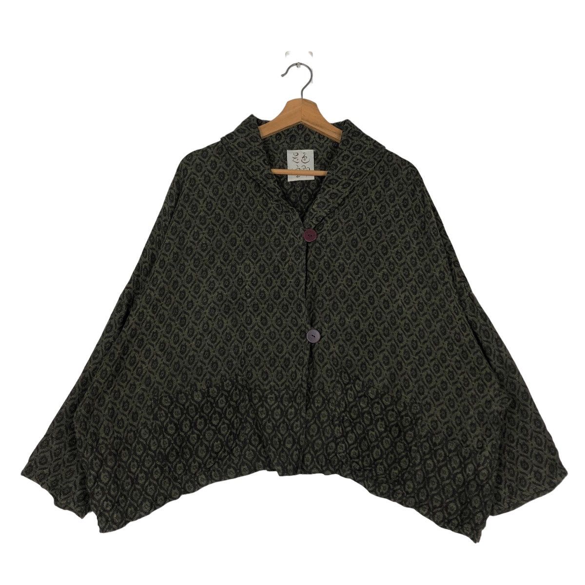 45rpm 📌VINTAGE CROPPED BIKER TRADITIONAL DESIGN KIMONO JACKET Size US M / EU 48-50 / 2 - 2 Thumbnail