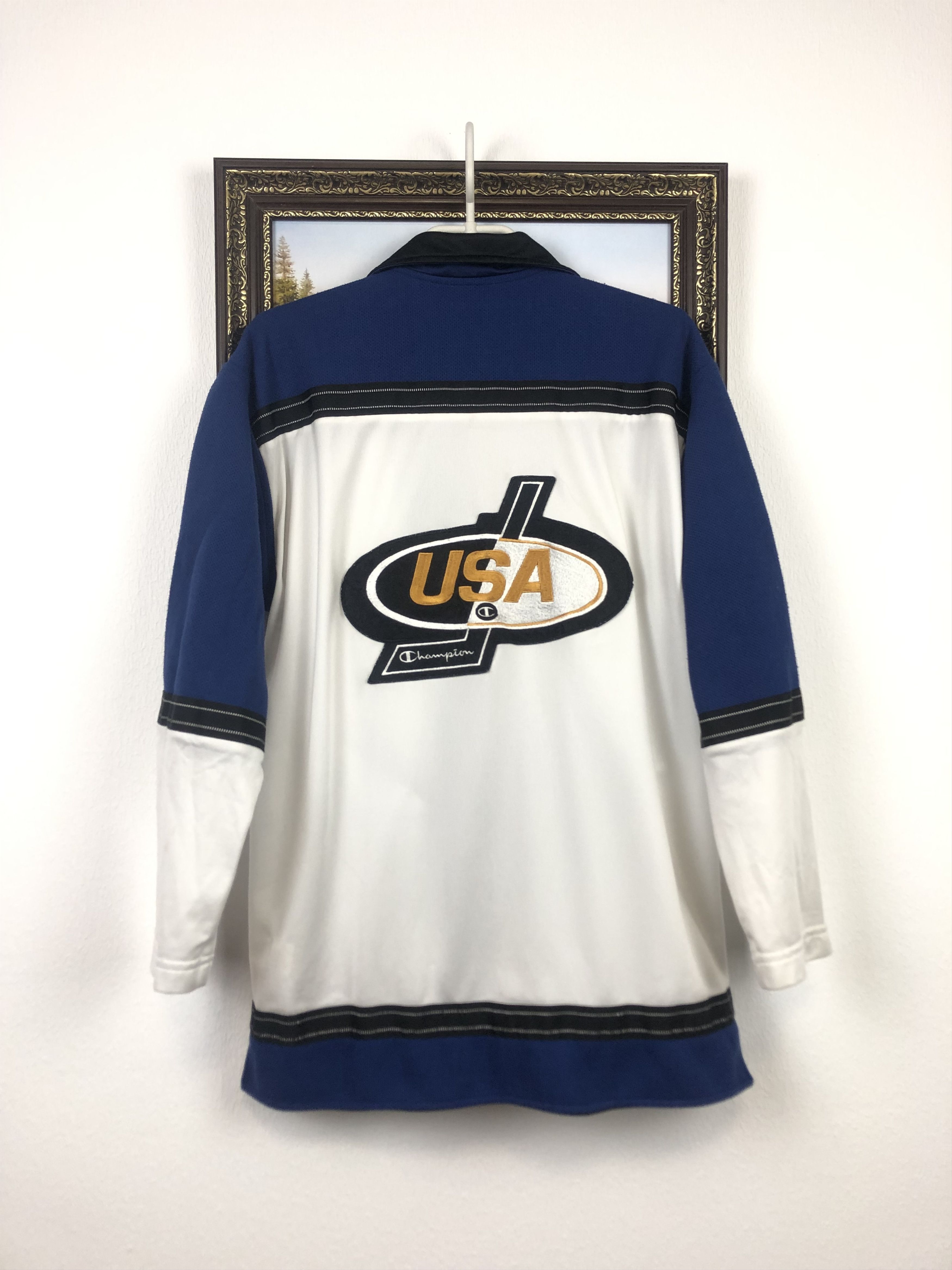 Champion Vintage Champion USA Team Top Jacket Ice Hockey Sweatshirt Size US S / EU 44-46 / 1 - 14 Thumbnail