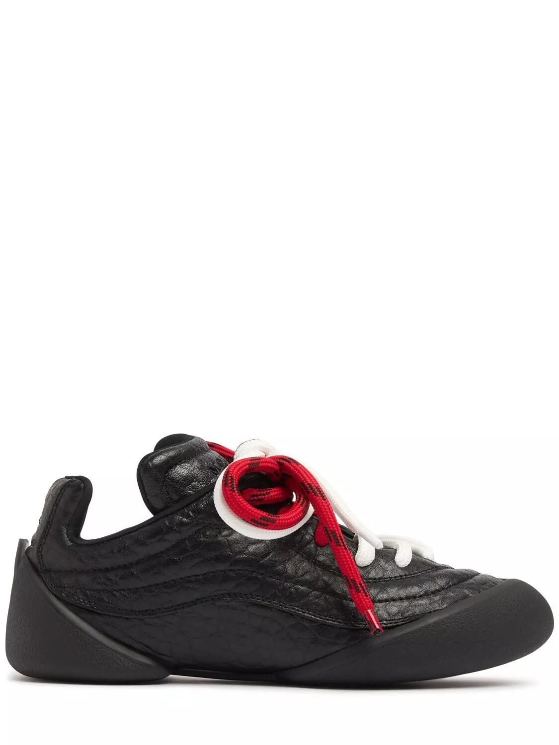 ALEXANDER MCQUEEN Flexion Men's Black Leather Sneakers