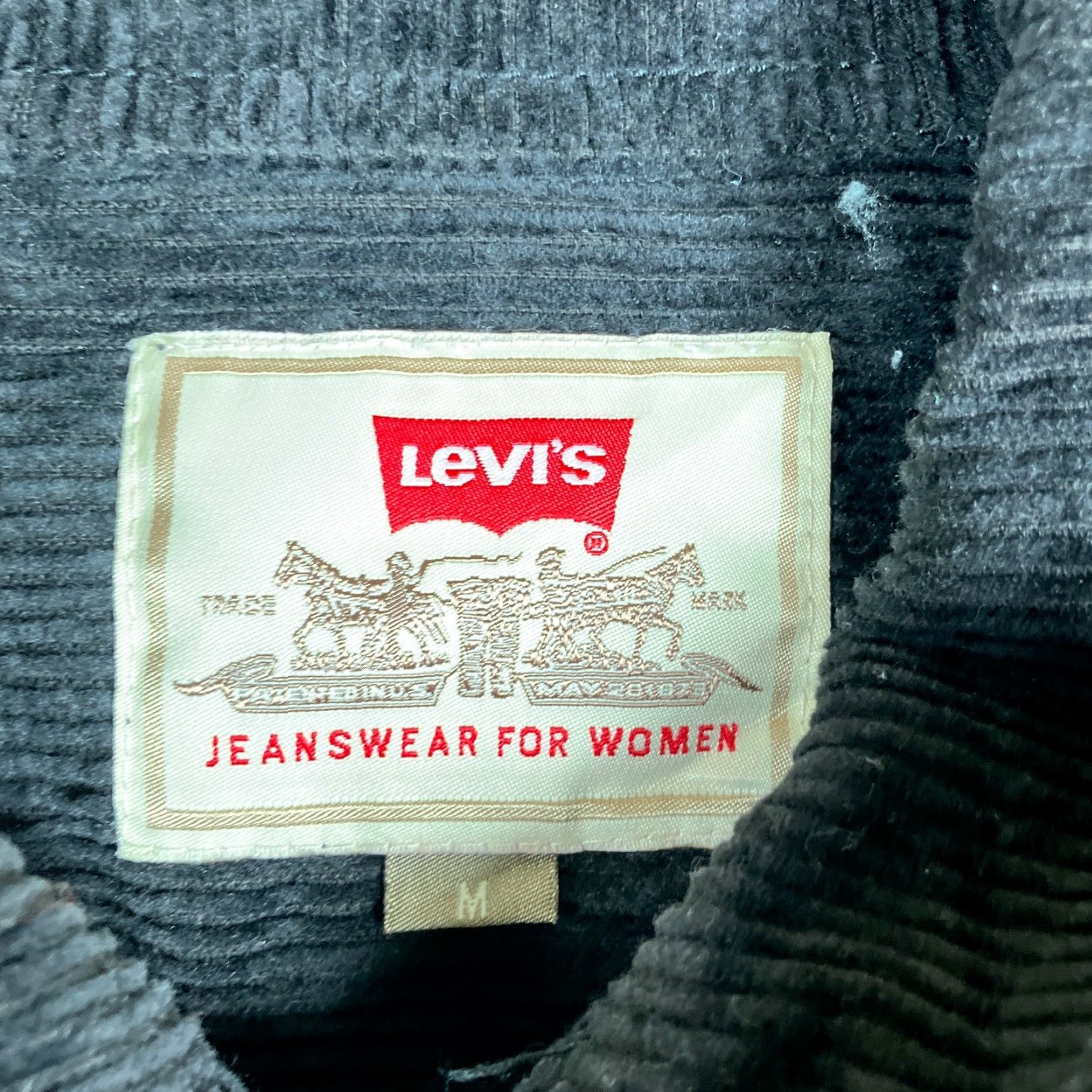 Levi's Levis Womens Jacket Black Corduroy Pull Over 1/4 Zip Collared Long Sleeve M Size M / US 6-8 / IT 42-44 - 6 Thumbnail