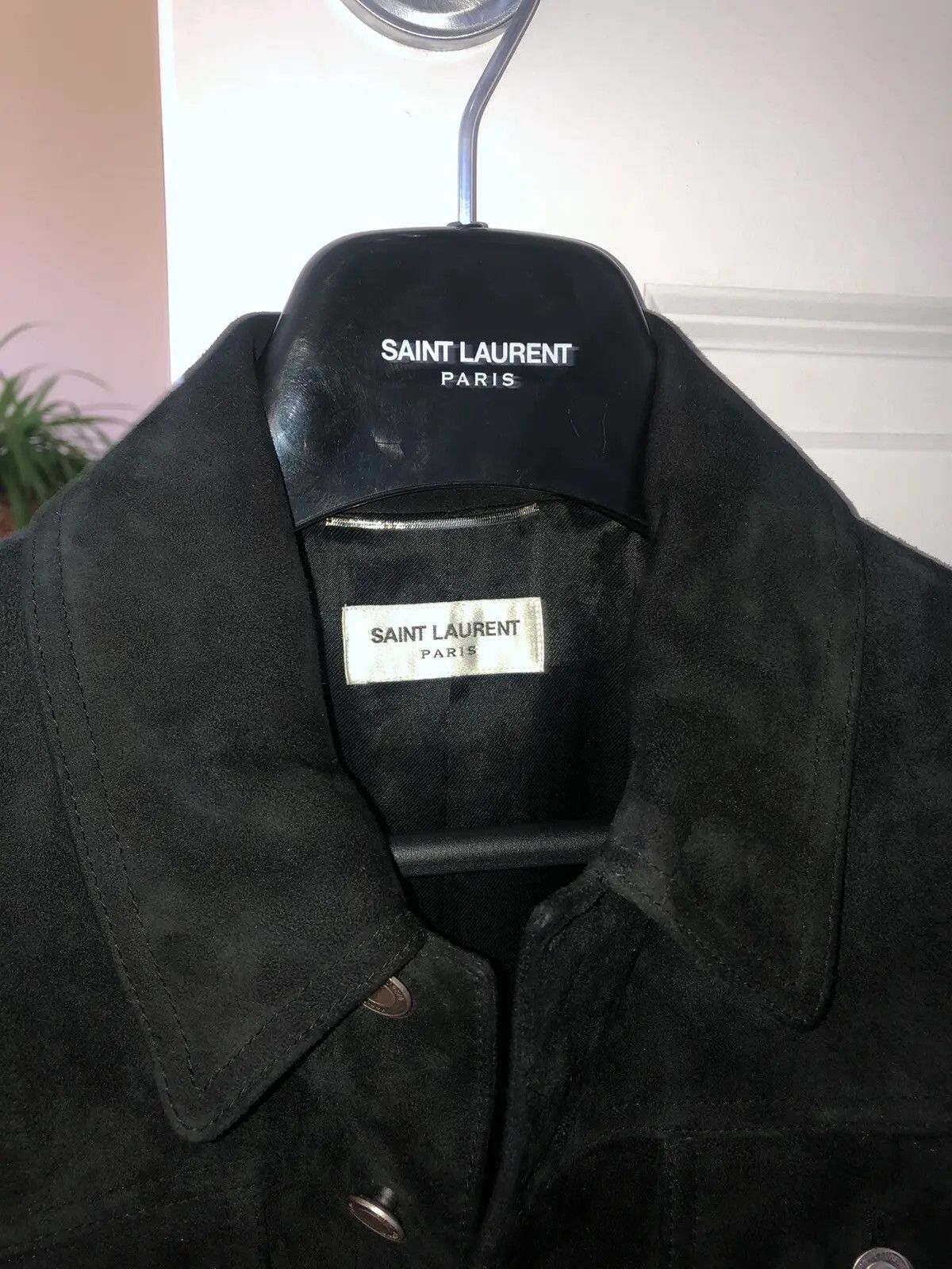 Hedi Slimane × Saint Laurent Paris *Rarest Saint Laurent x Hedi slimane Suede trucker jacket 46 Size US S / EU 44-46 / 1 - 9 Thumbnail