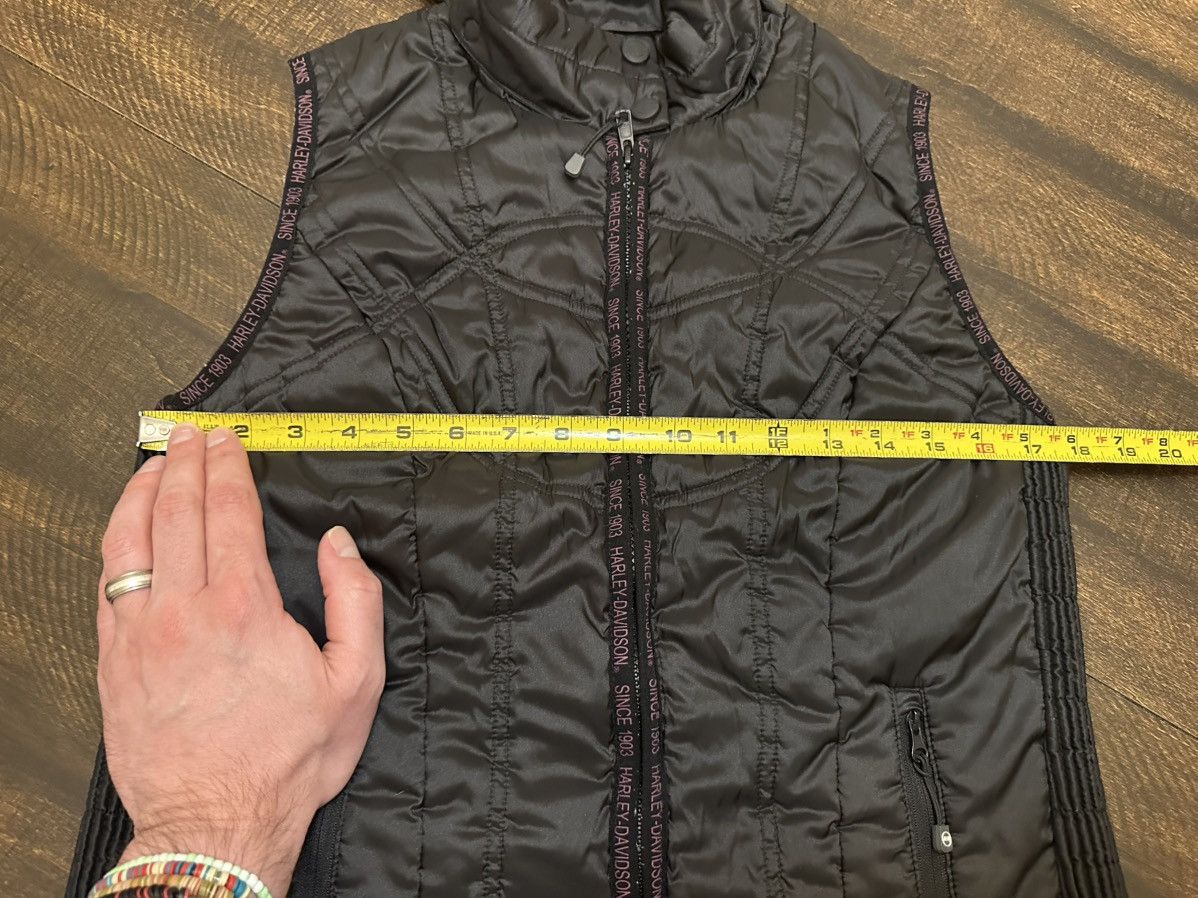 Harley Davidson Harley Davidson Puffer Biker Vest Zip Up Black/Women-Small Size S / US 4 / IT 40 - 11 Thumbnail