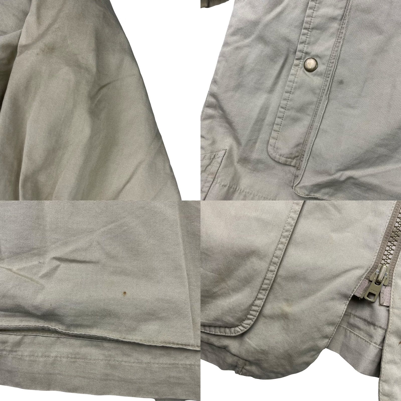 Vintage VINTAGE Willis & Geiger Men’s Safari Field Jacket XL Khaki/Tan 100% Cotton Full Zip Pockets Beige Regular Mens Size US XL / EU 56 / 4 - 8 Thumbnail