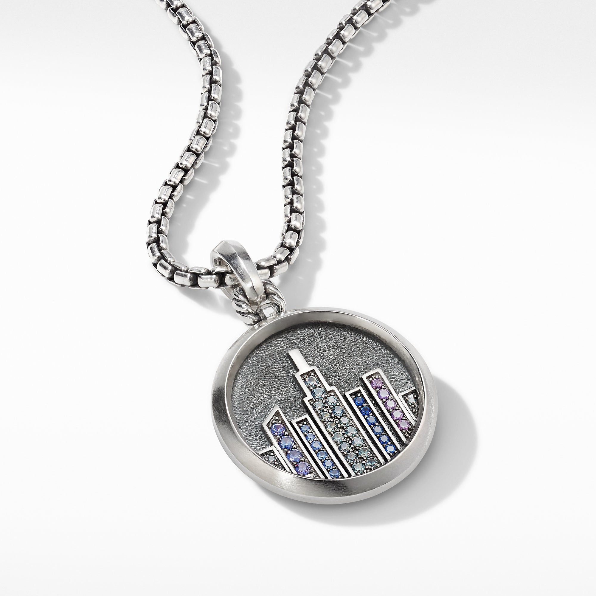 David Yurman o1w1db10325 Size:OS/ NYC Skyline Amulet in Silver Size ONE SIZE - 2 Thumbnail