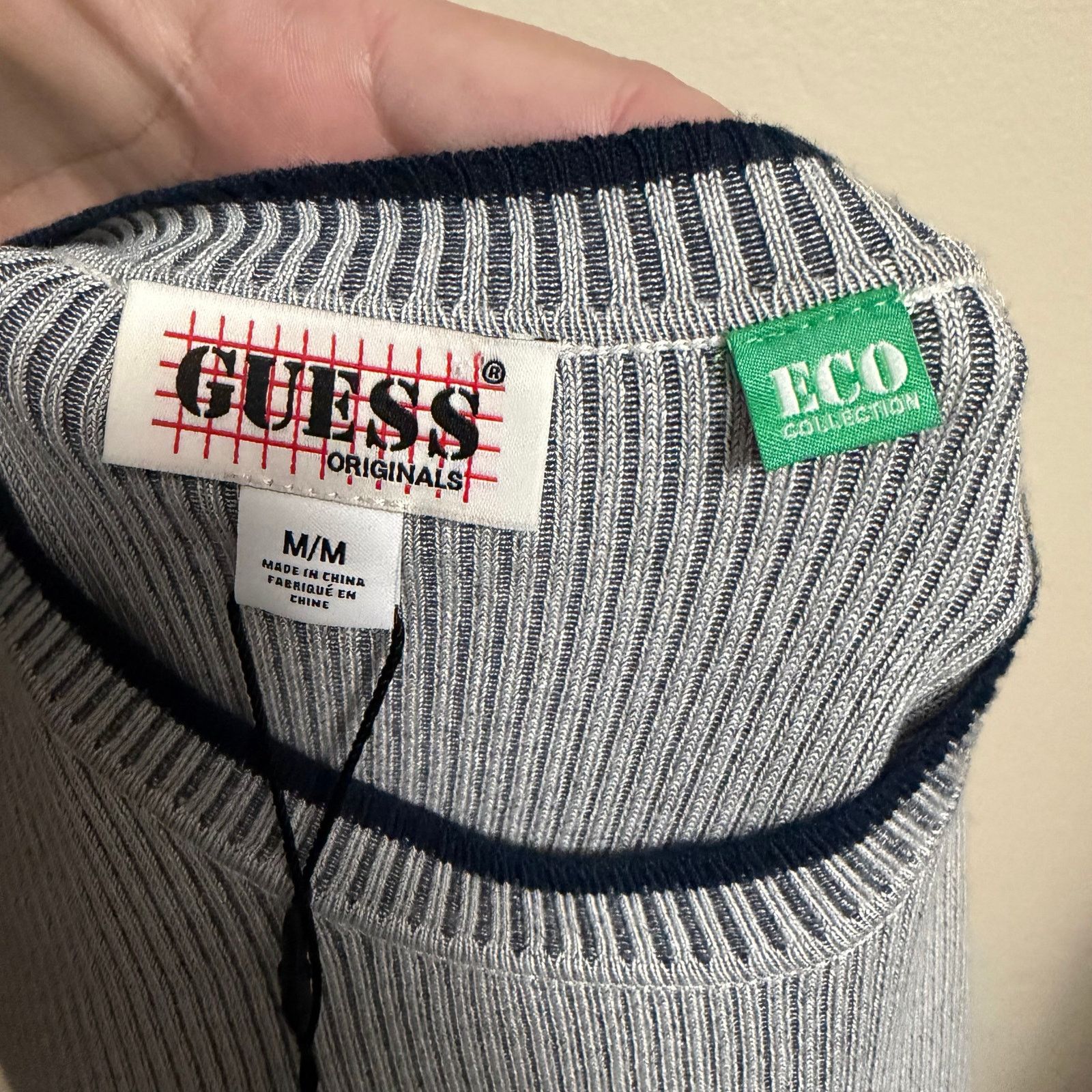 Guess Guess Originals Logo 'Go Jacquard' Sweater Top Womens Size M Size M / US 6-8 / IT 42-44 - 4 Thumbnail