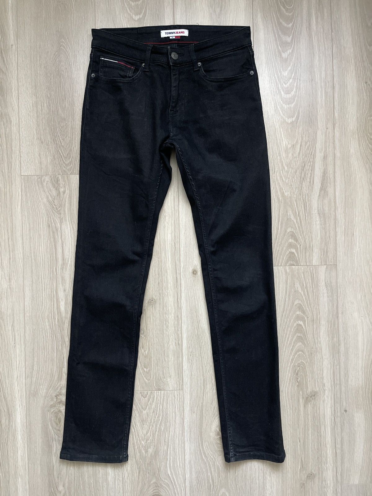 Tommy Hilfiger Tommy Jeans Scanton Slim Black Denim - W30 L32 Size US 30 / EU 46 - 7 Thumbnail