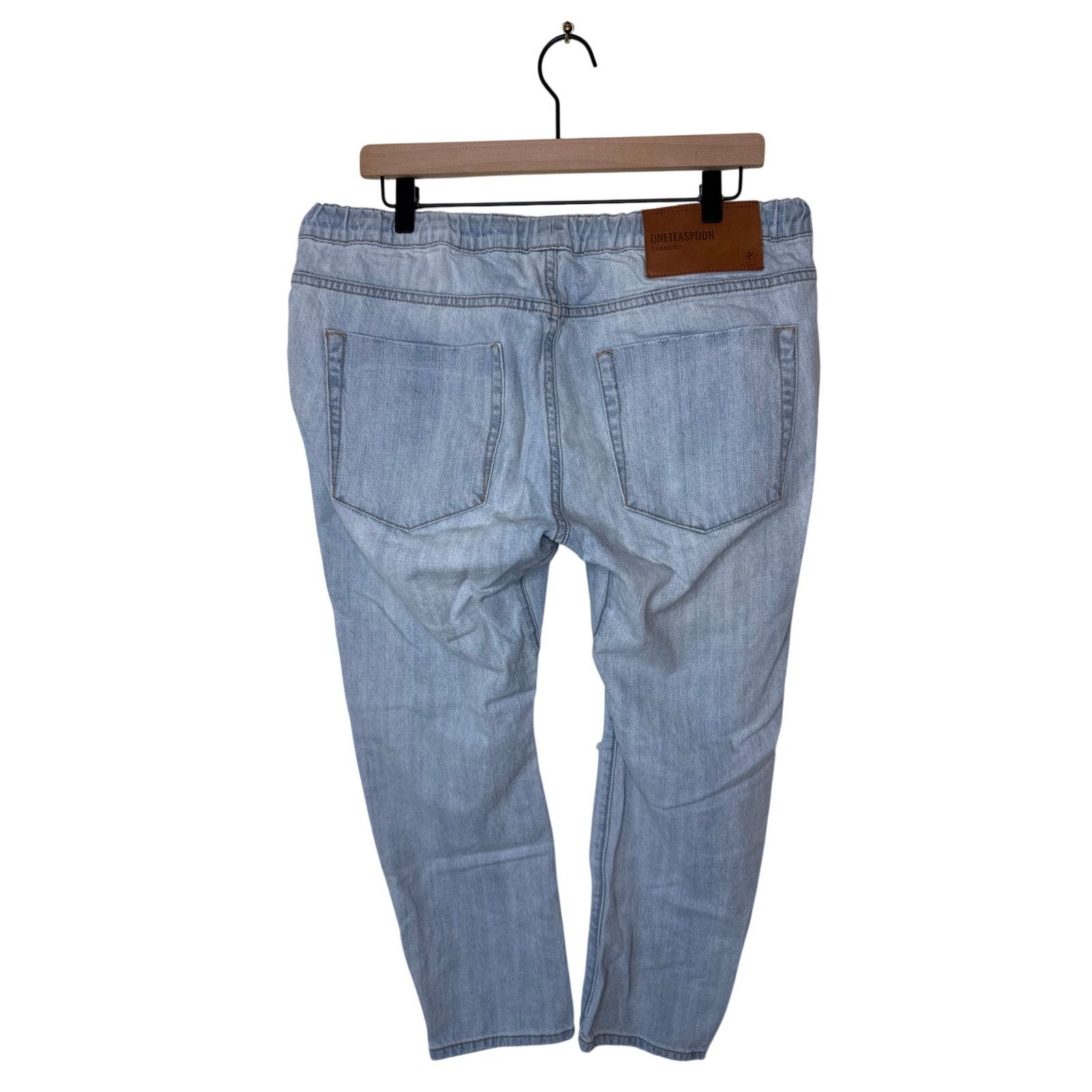 One Teaspoon One Teaspoon Shabbies Drawstring Boyfriend Jeans Size Large Size 34" / US 12 / IT 48 - 2 Thumbnail