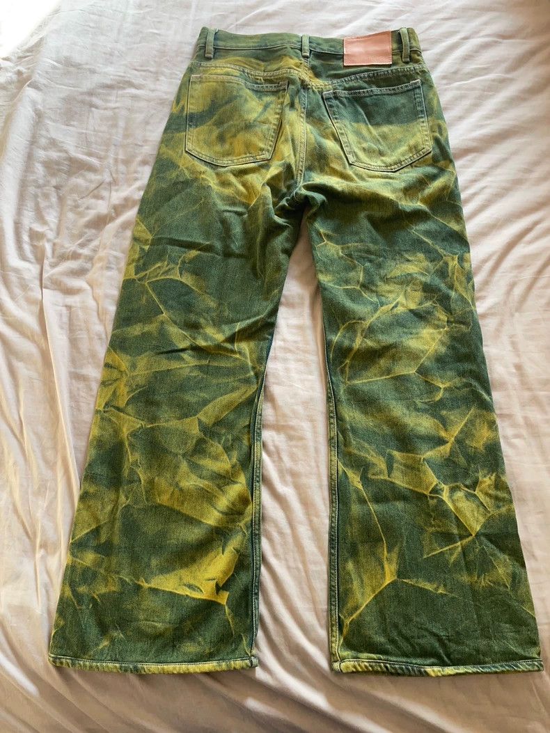 Acne Studios Acne Studios Tie-dye green jeans Size US 29 - 2 Thumbnail