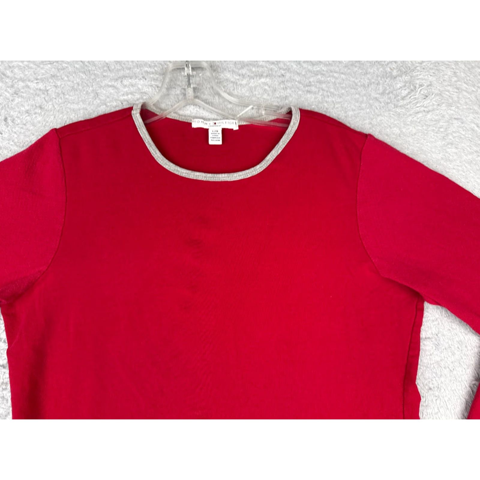 Tommy Hilfiger Tommy Hilfiger Shirt Men L Red Long Sleeve Cotton Blend Thermal Logo Size US L / EU 52-54 / 3 - 4 Thumbnail