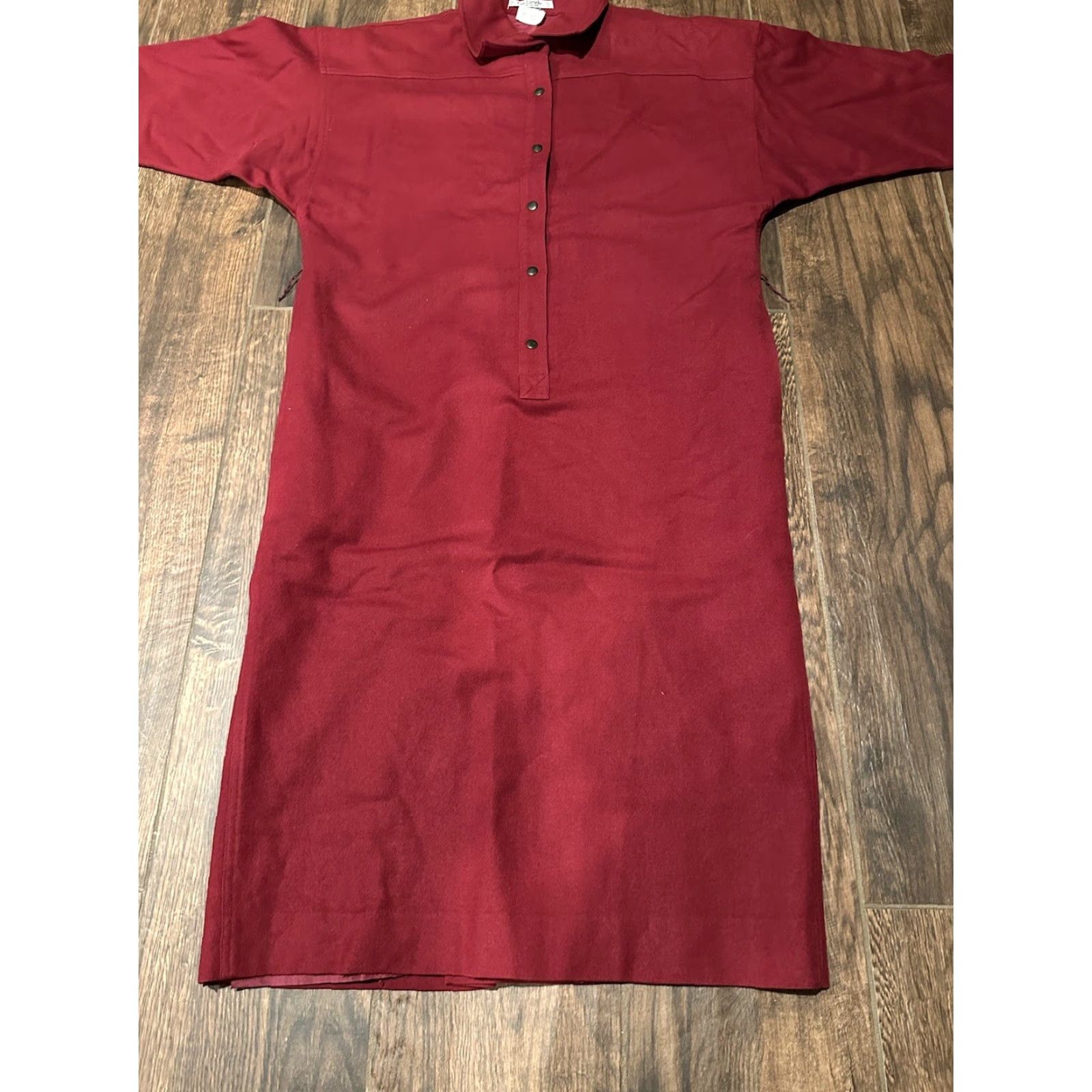 Guy Laroche VINTAGE Guy Laroche Dress Women Red Knee Length 40 France Wool Crew Neck Long Sleeve Fit & Flare Size S / US 4 / IT 40 - 2 Thumbnail