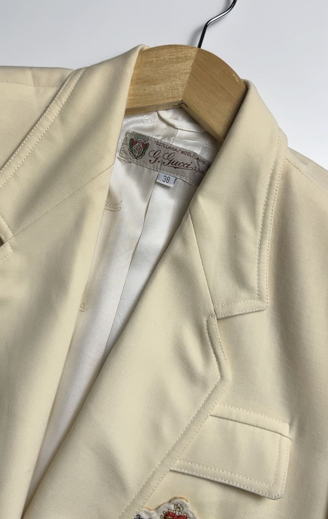 Gucci Gucci 1970’s Vintage Off White Blazer Size XS / US 0-2 / IT 36-38 - 8 Thumbnail