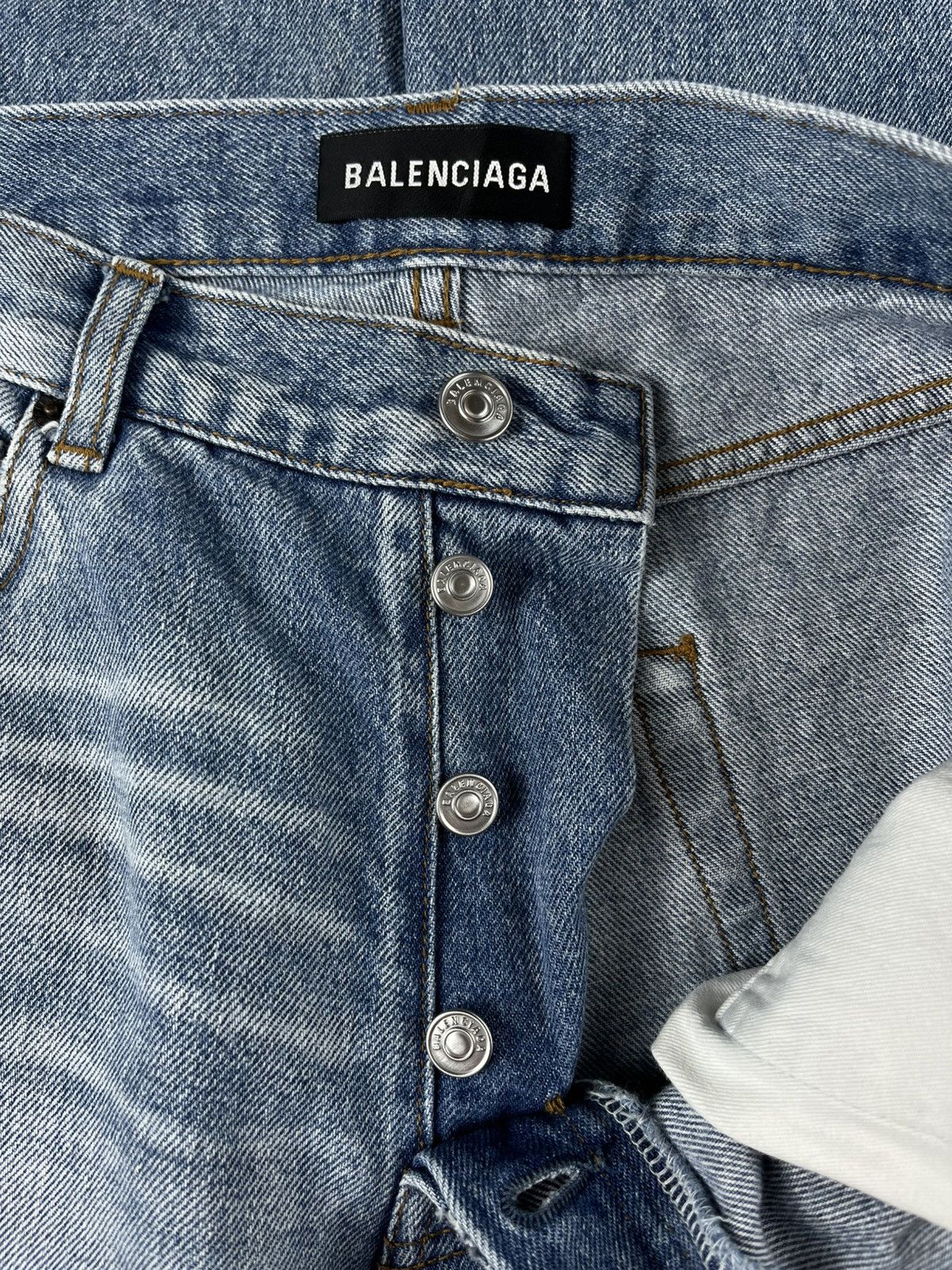 Balenciaga FW18 Balenciaga Heelbite Flared Bootcut Denim Jeans Size US 30 / EU 46 - 8 Thumbnail