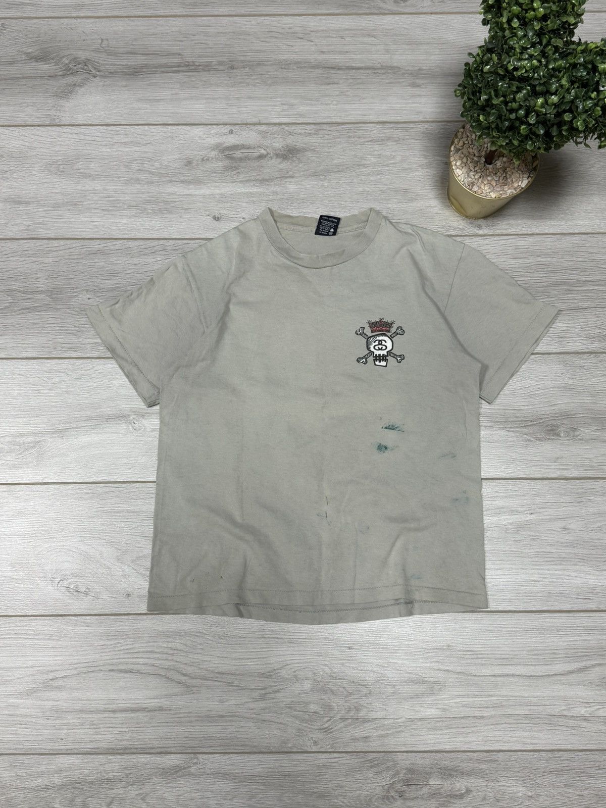 Stussy Stussy USA ☠️ SS big logo skull tee shirt vintage Size US M / EU 48-50 / 2 - 2 Thumbnail