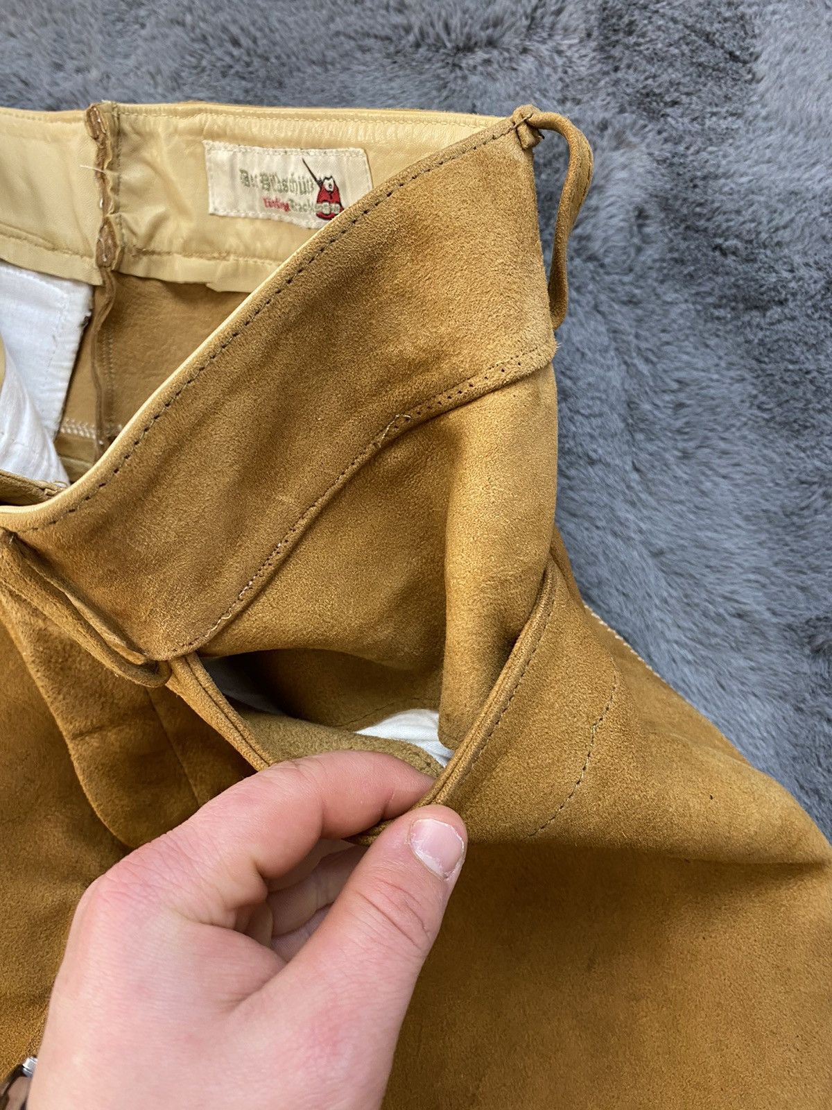 Cowboy Equipment × Japanese Brand × Leather VINTAGE TRADITIONAL LEATHER SHORTS Size US 36 / EU 52 - 7 Thumbnail