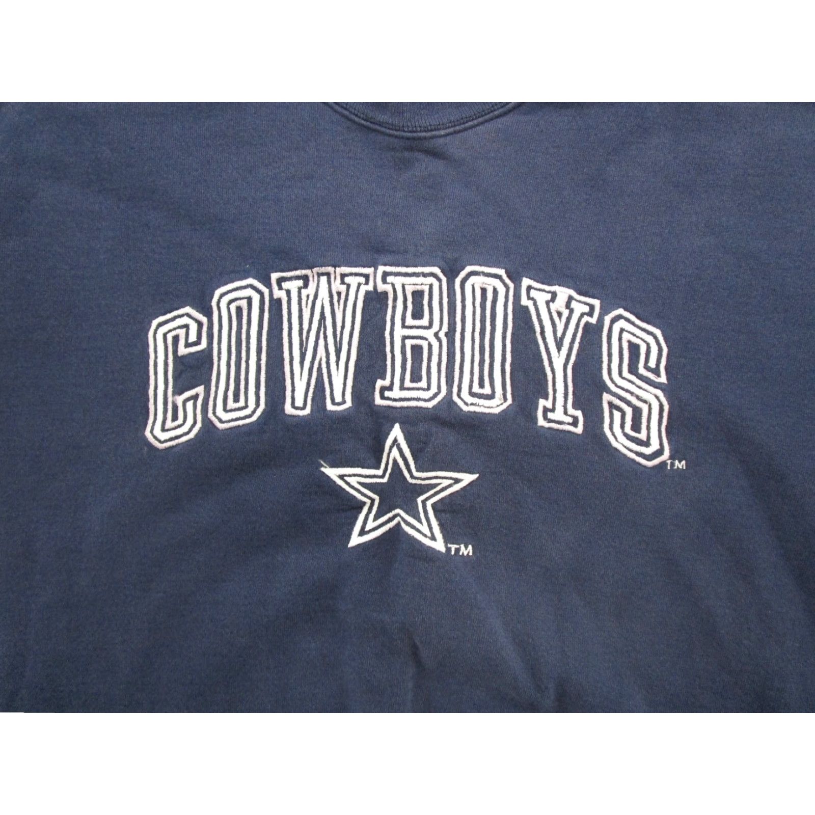 Logo Athletic VTG 90s Logo Athletic Dallas Cowboys Embroidered Sweatshirt Size L USA Made Men's Blues Pullover Hooded Sweatshirt Size US L / EU 52-54 / 3 - 2 Thumbnail