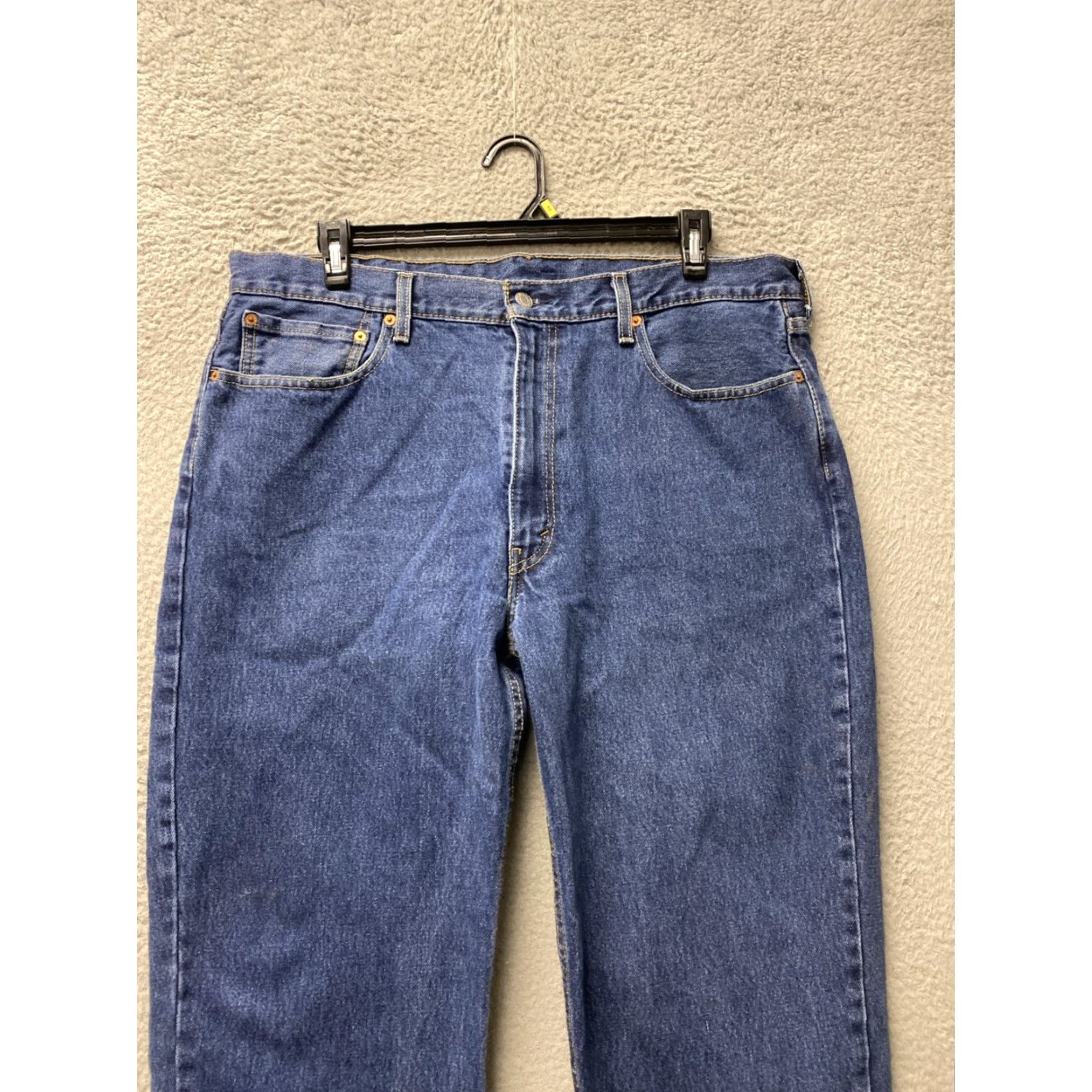 Levi's Levis 550 Jeans Mens 40x30 Blue Cotton Tapered Fit Denim Workwear /129-2 Size US 40 / EU 56 - 3 Thumbnail