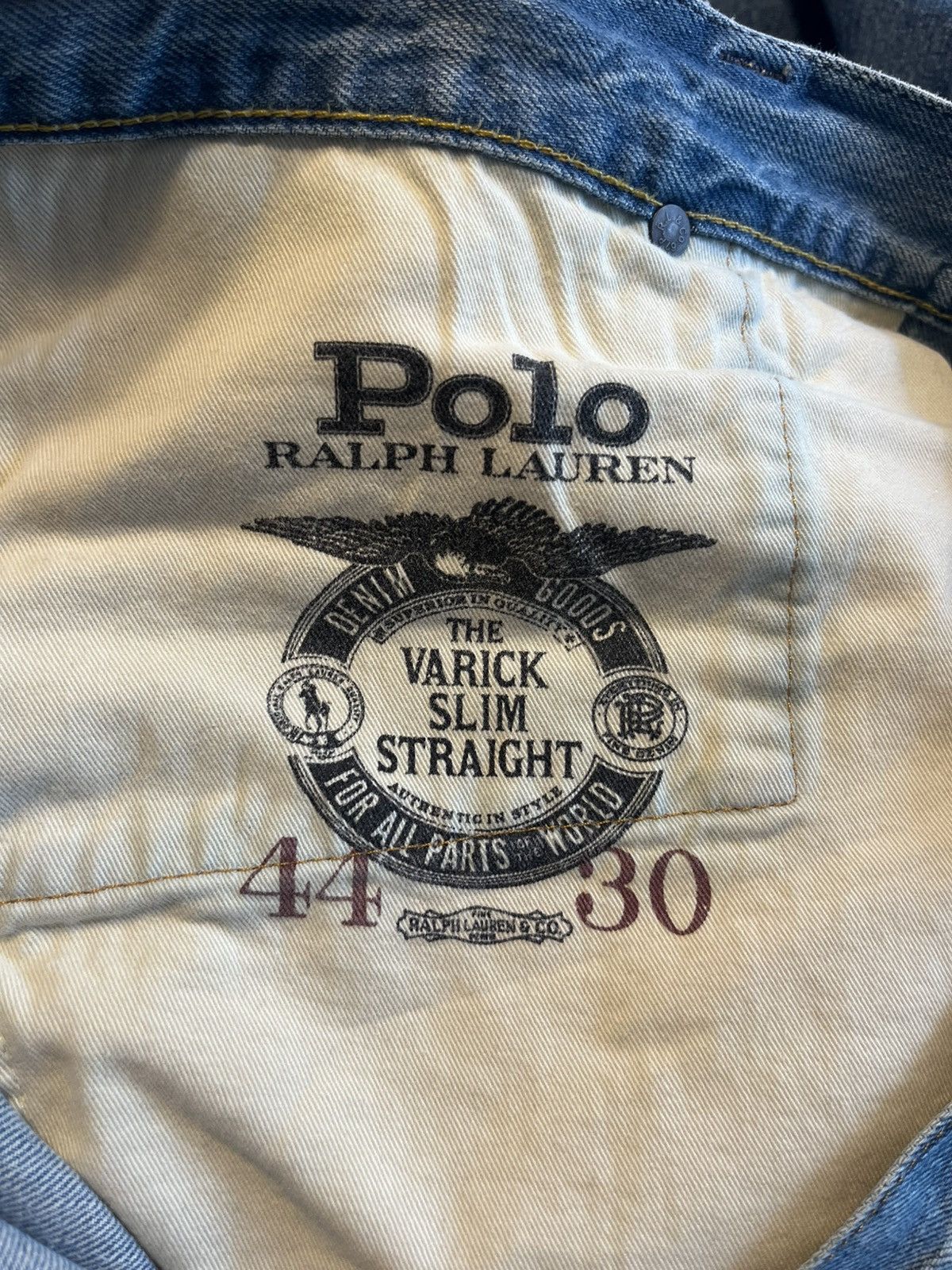 Polo Ralph Lauren Ralph Lauren Varick Distressed Jeans Size US 44 / EU 60 - 6 Thumbnail