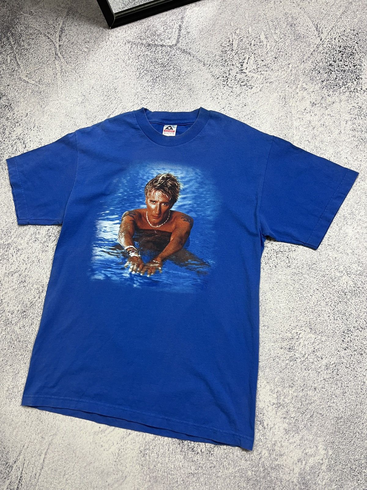 Band Tees × Vintage Rod Stewart Tonight's The Night Las Vegas New Years T-Shirt Size US L / EU 52-54 / 3 - 3 Thumbnail