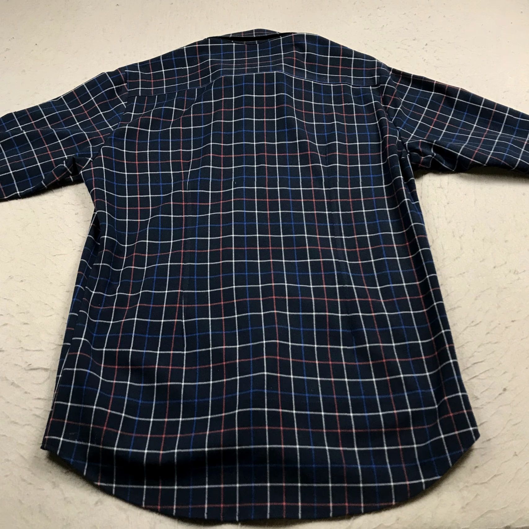 Mizzen+Main Mizzen+Main Shirt Mens Large Trim Fit Blue Check Rayon Made USA Casual Button-Up Size US L / EU 52-54 / 3 - 6 Thumbnail