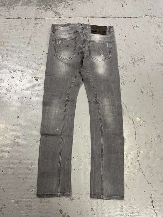 John Galliano SS2013 John Galliano Grey Denim Distressed Slim Jeans Size US 32 / EU 48 - 8 Thumbnail