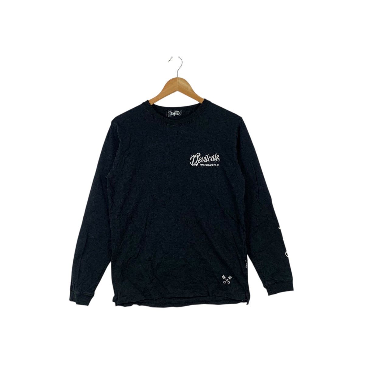 Other DEVILCATS MOTORCYCLE BOSTON Sun Faded Embroidered Sweatshirt Size US XL / EU 56 / 4 - 2 Thumbnail