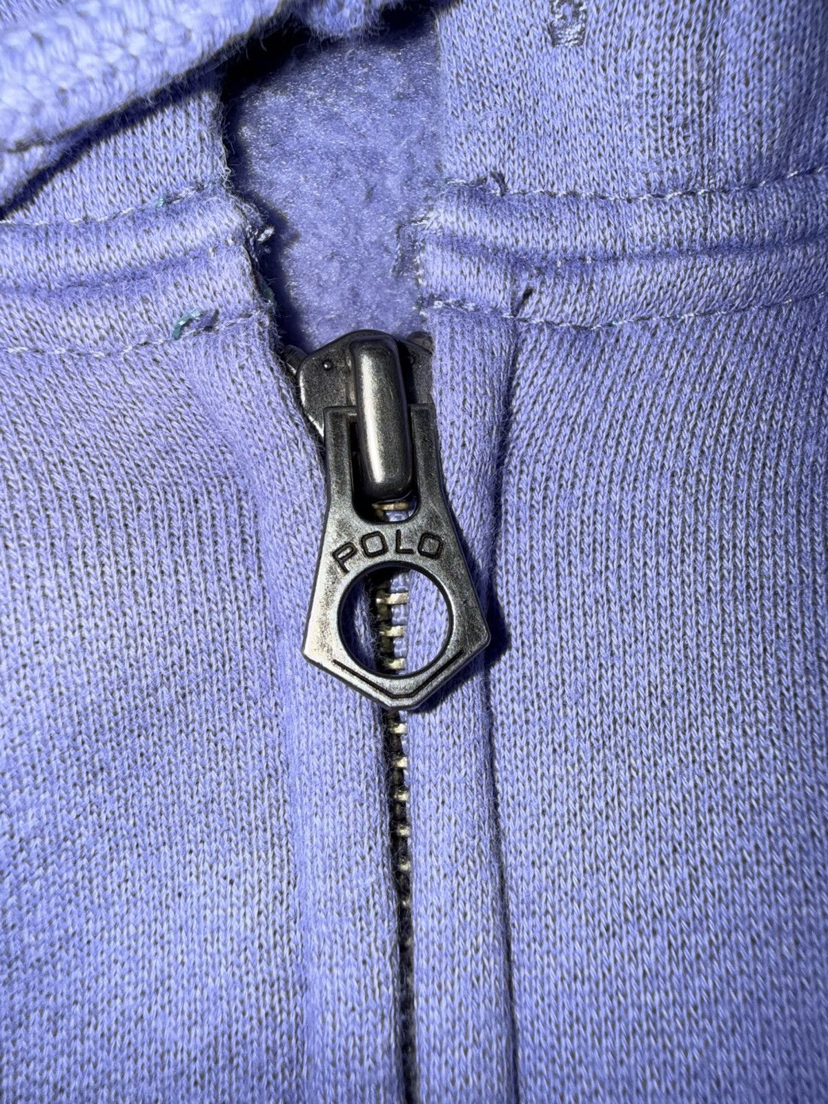 Polo Ralph Lauren Vintage Polo Ralph Lauren Light Purple Full Zip Hoodie Size US L / EU 52-54 / 3 - 5 Thumbnail
