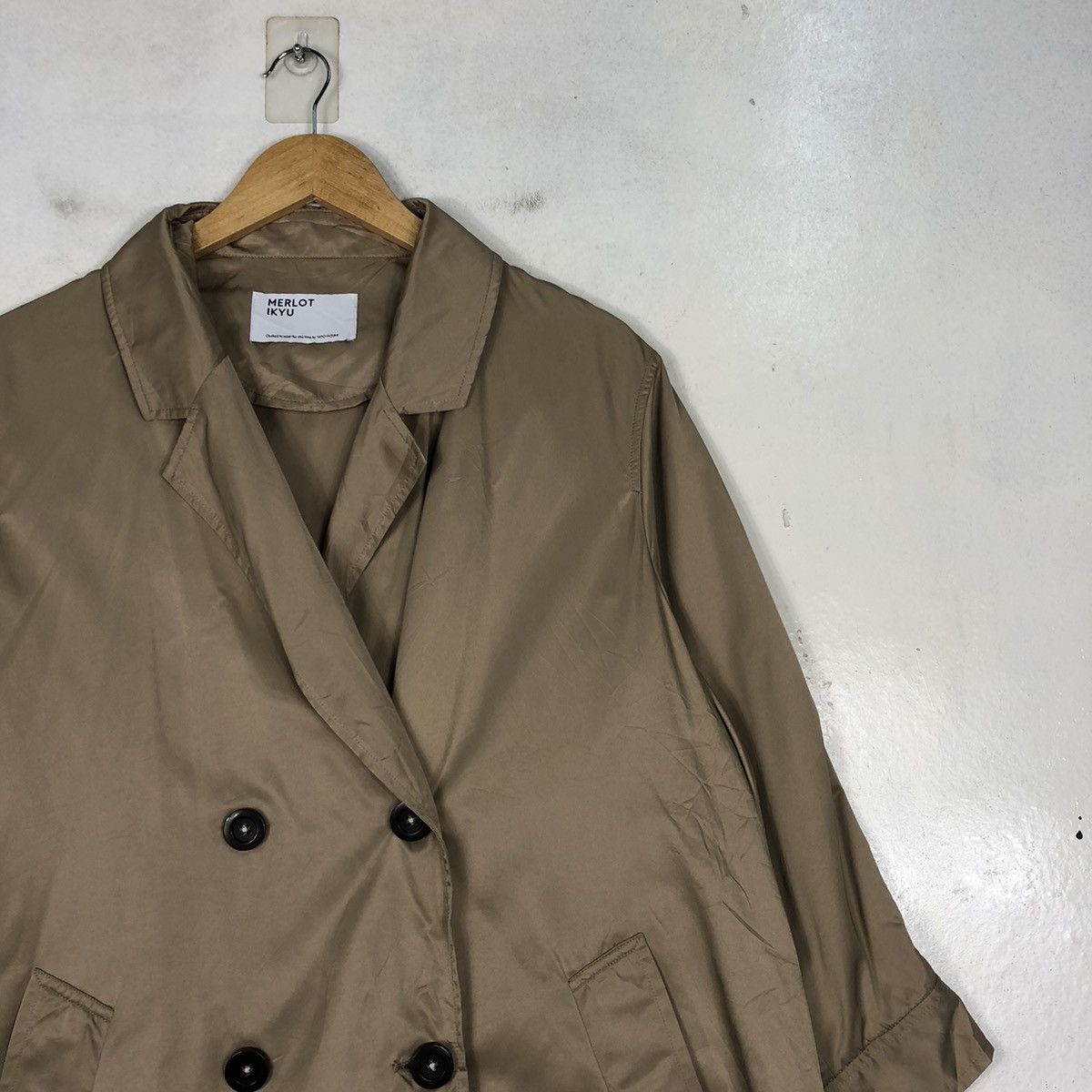 Japanese Brand × Other Merlot Ikyu Double Breasted Overcoat Size US M / EU 48-50 / 2 - 5 Thumbnail