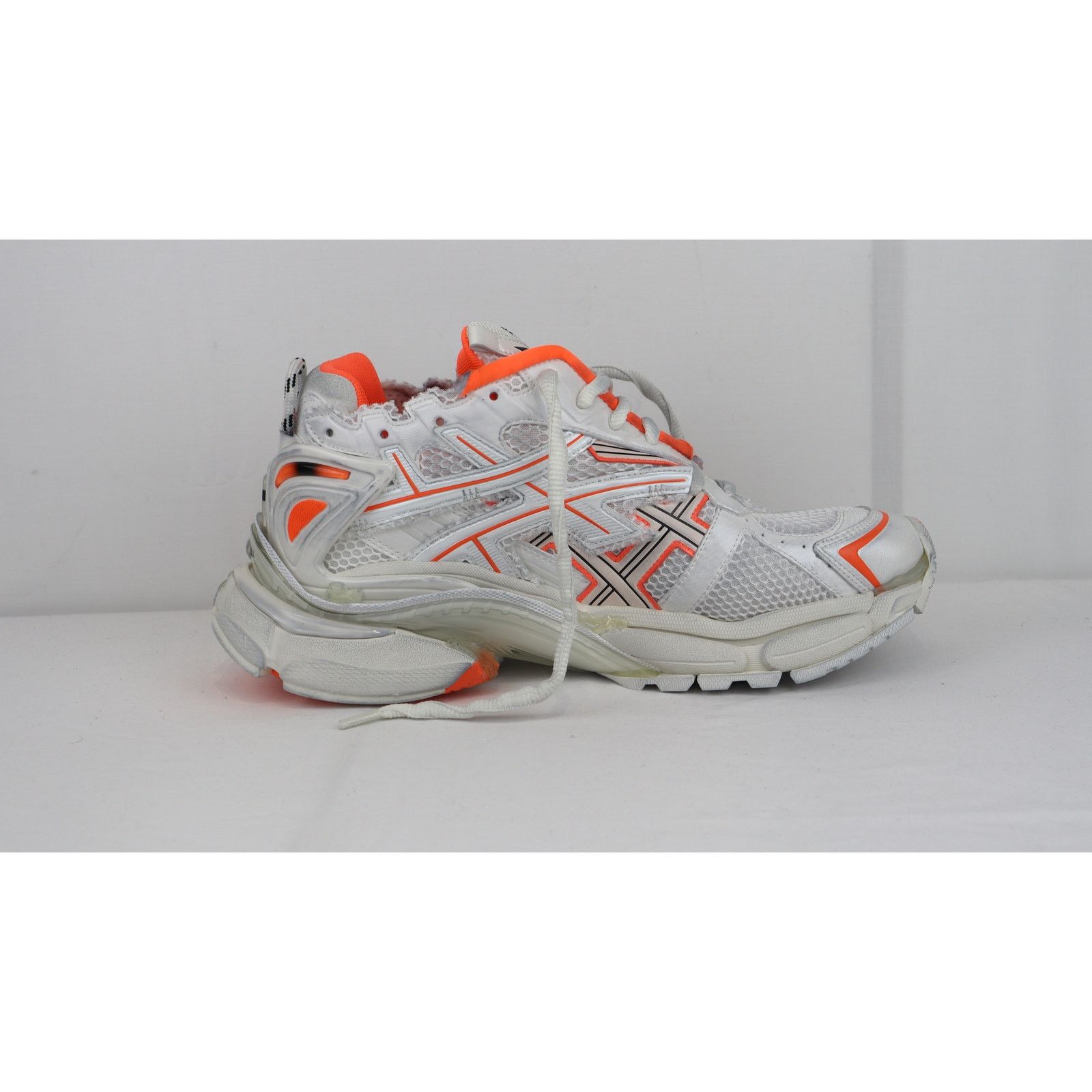 Balenciaga o1rshd1 Upper Mesh Rubber Runner in Neon Orange/Eggsh Size US 10 / EU 43 - 5 Thumbnail