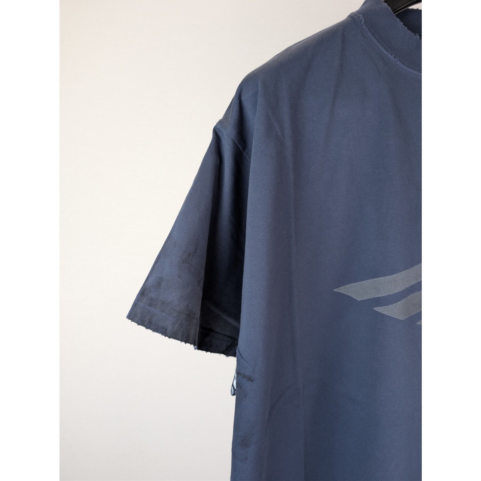 Balenciaga o1rshd1 Q:2 / 3B Stencil Oversized Vintage Jersey T-Shirt Size US L / EU 52-54 / 3 - 6 Thumbnail