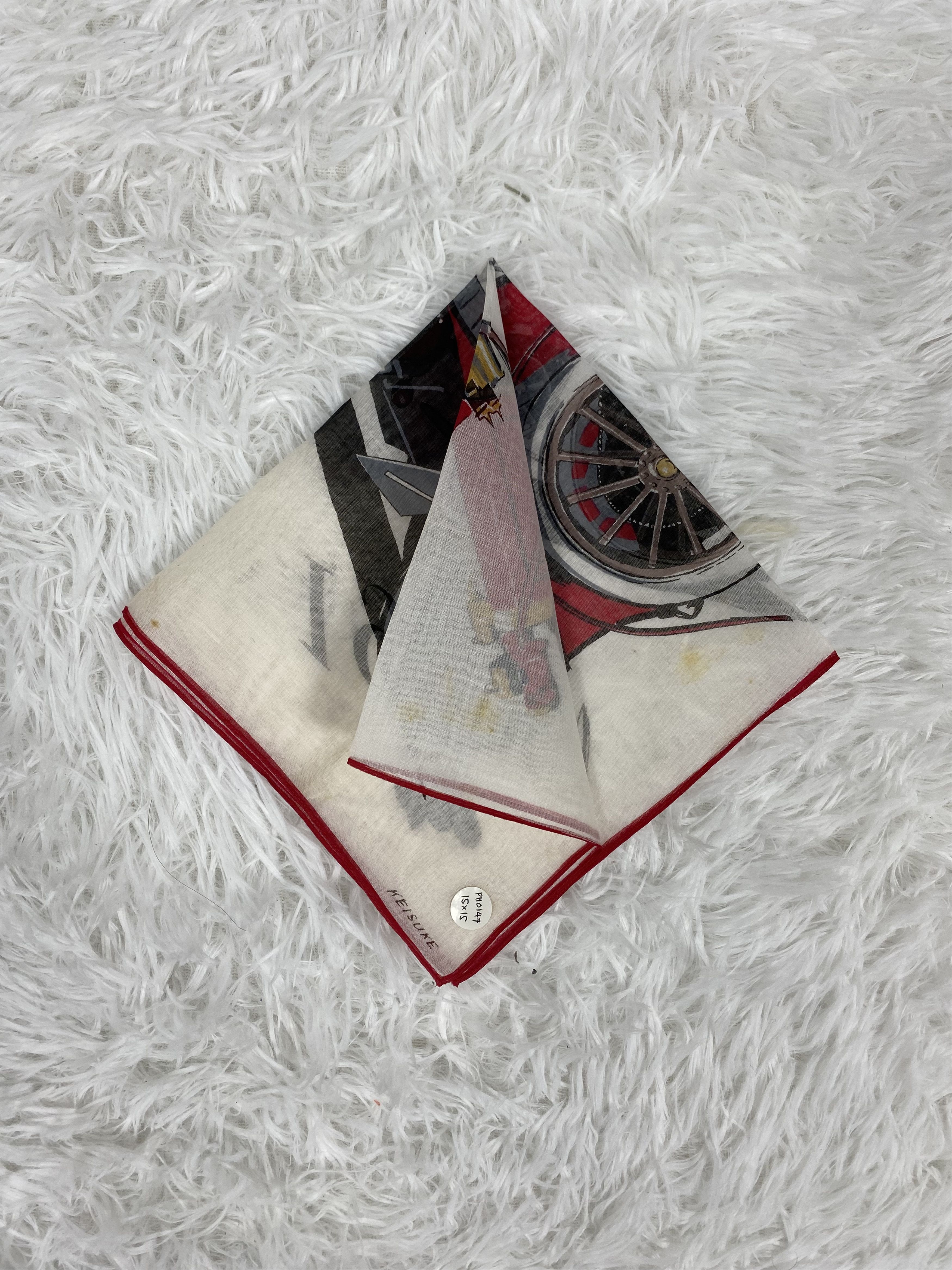 Mercedes-Benz Vintage Keisuke Mercedes !991 Handkerchief PH0147 Size ONE SIZE - 1 Thumbnail