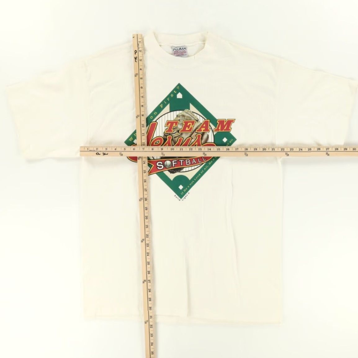 Vintage VINTAGE Pluma Team Jesus Softball Shirt White Mens L Size US L / EU 52-54 / 3 - 3 Thumbnail