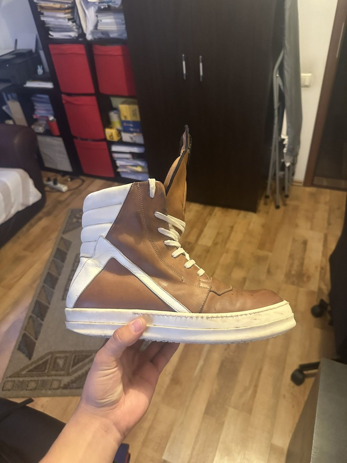 Rick Owens Rick owens SS16 Caramel Geobaskets Size US 10 / EU 43 - 19 Thumbnail
