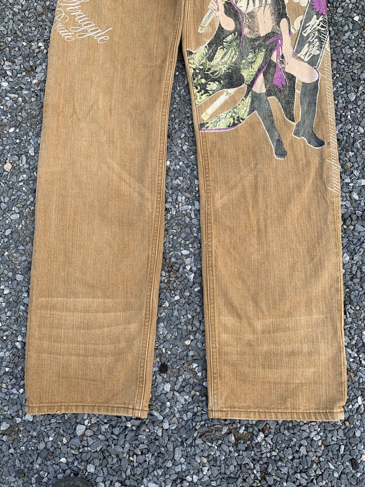 Kapital RARE DEVINE RETRIBUTION KARAKURI JAPANESE SUKAJAN JEANS Size US 32 / EU 48 - 7 Thumbnail