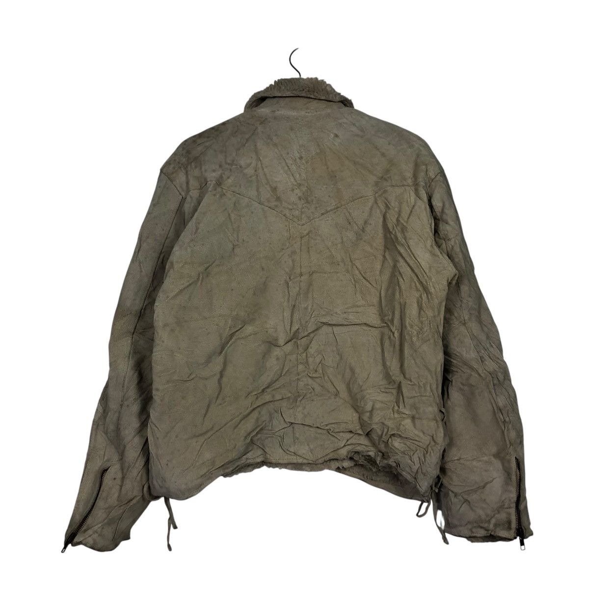 Japanese Brand 🔥VINTAGE GENUINE LEATHER JACKET RAW BLANKET ISSEY MIYAKE Size US M / EU 48-50 / 2 - 10 Thumbnail