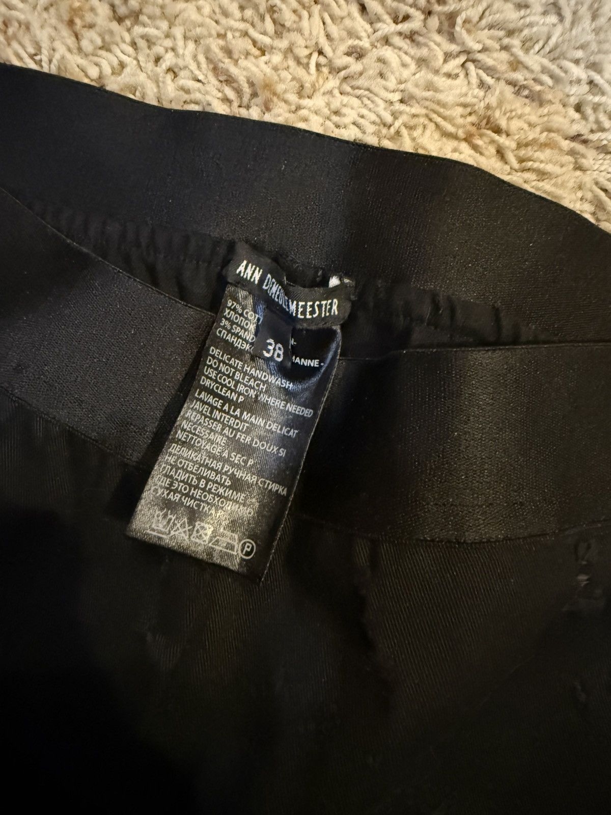 Ann Demeulemeester Ann D Distressed Leggings Size 26" / US 2 / IT 38 - 2 Thumbnail